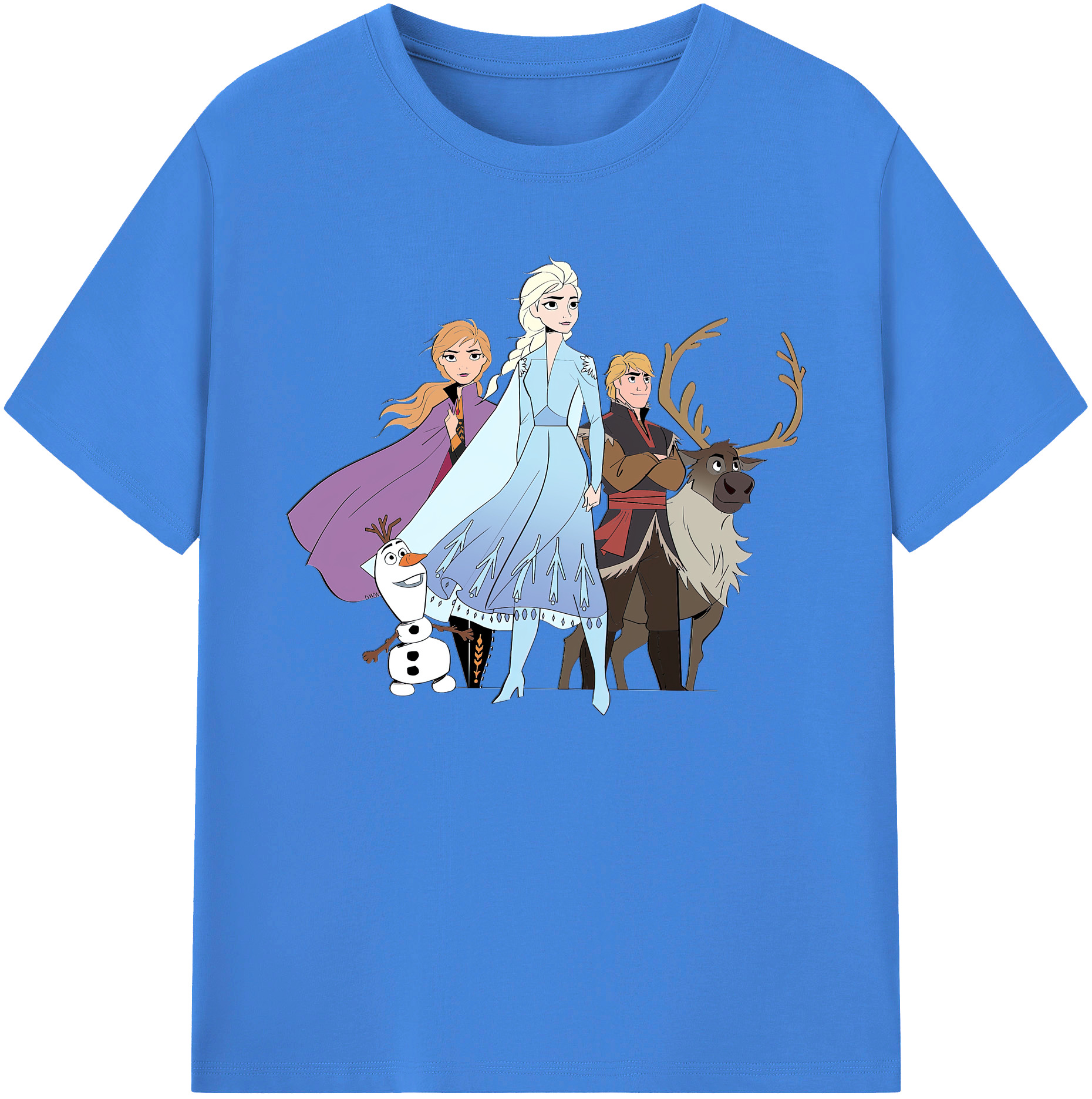 （画像用） アナと雪の女王 アンナ エルサ Frozen Anna Elsa 綿100％ メンズ半袖Tシャツ｜肌触りやわらか＆通気性