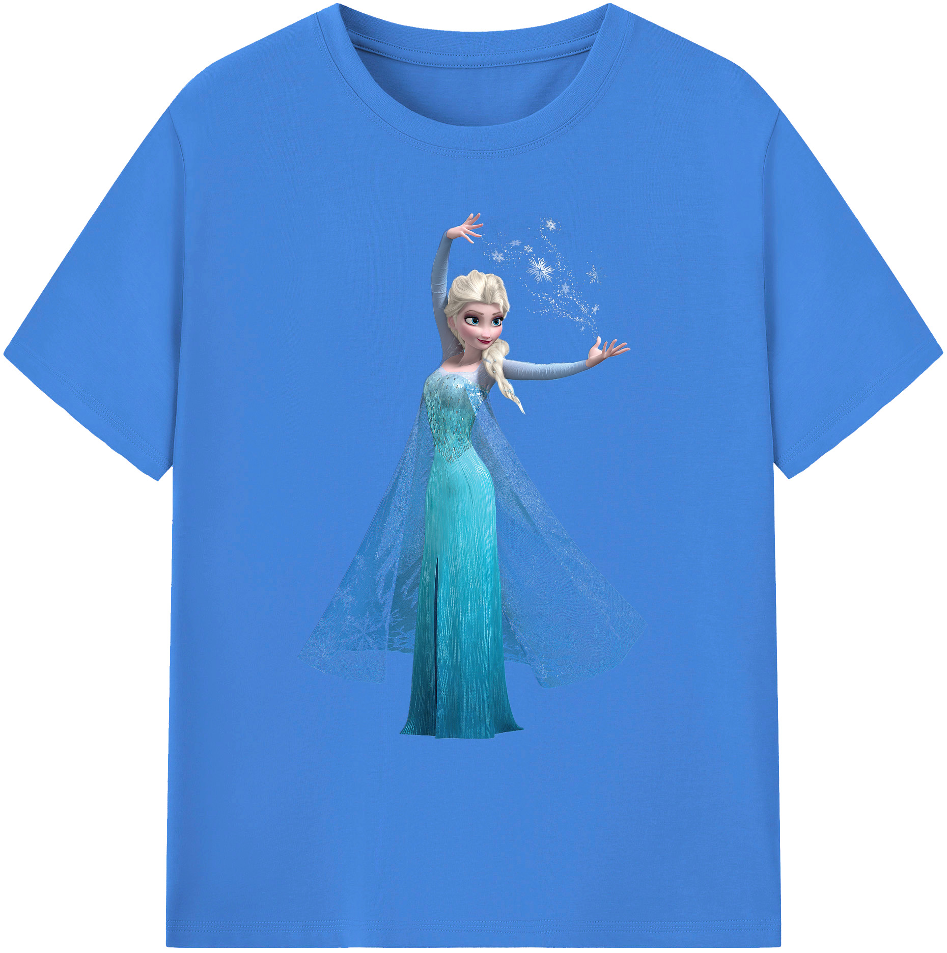 （画像用） アナと雪の女王 アンナ エルサ Frozen Anna Elsa 綿100％ メンズ半袖Tシャツ｜肌触りやわらか＆通気性