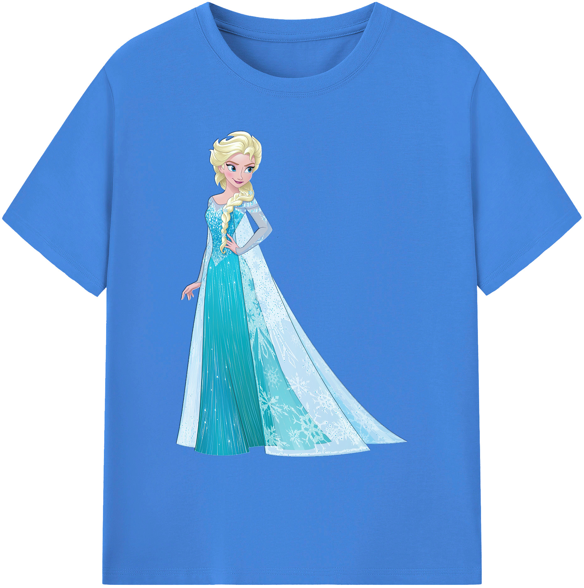 （画像用） アナと雪の女王 アンナ エルサ Frozen Anna Elsa 綿100％ メンズ半袖Tシャツ｜肌触りやわらか＆通気性