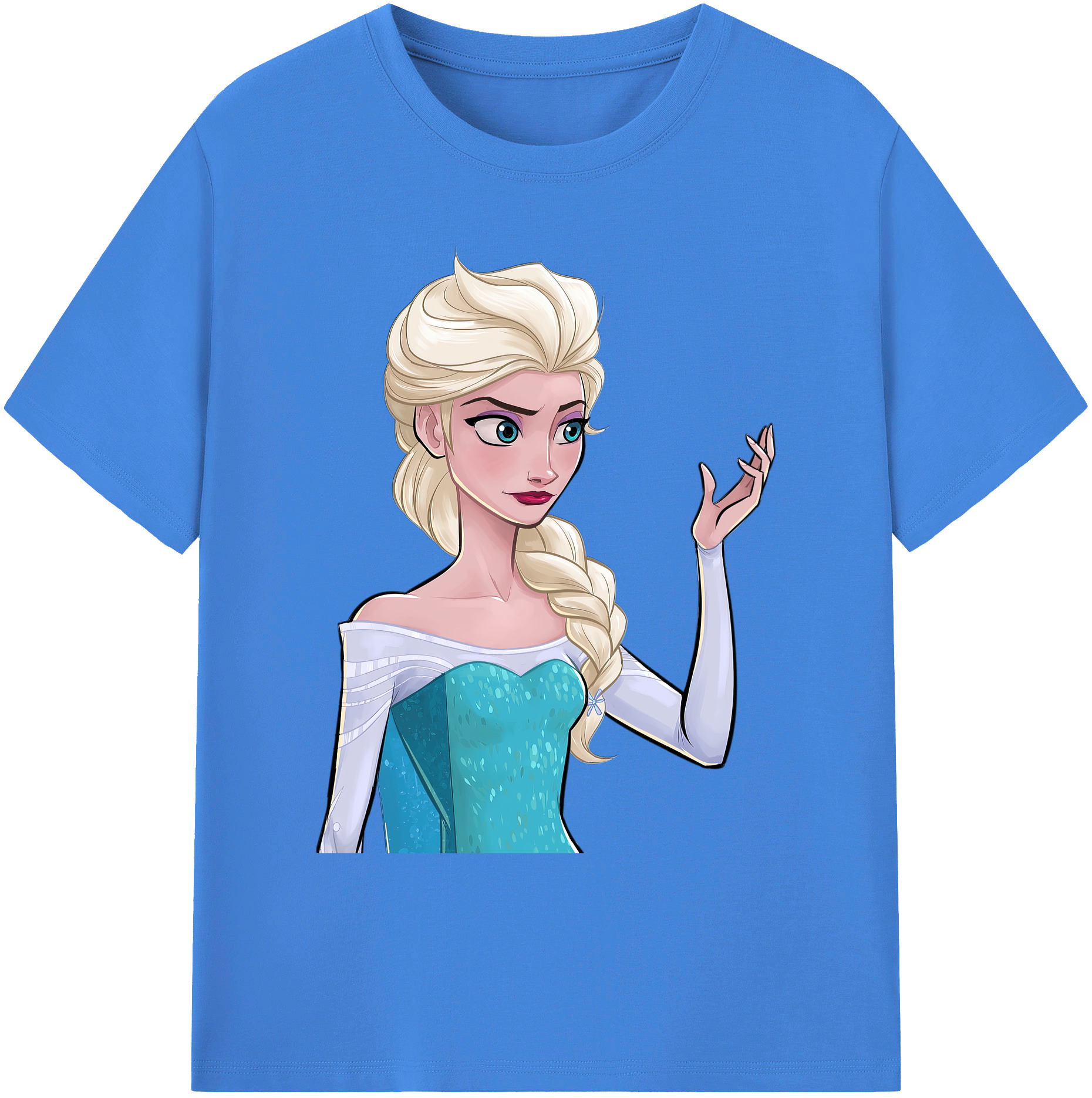 （画像用） アナと雪の女王 アンナ エルサ Frozen Anna Elsa 綿100％ メンズ半袖Tシャツ｜肌触りやわらか＆通気性