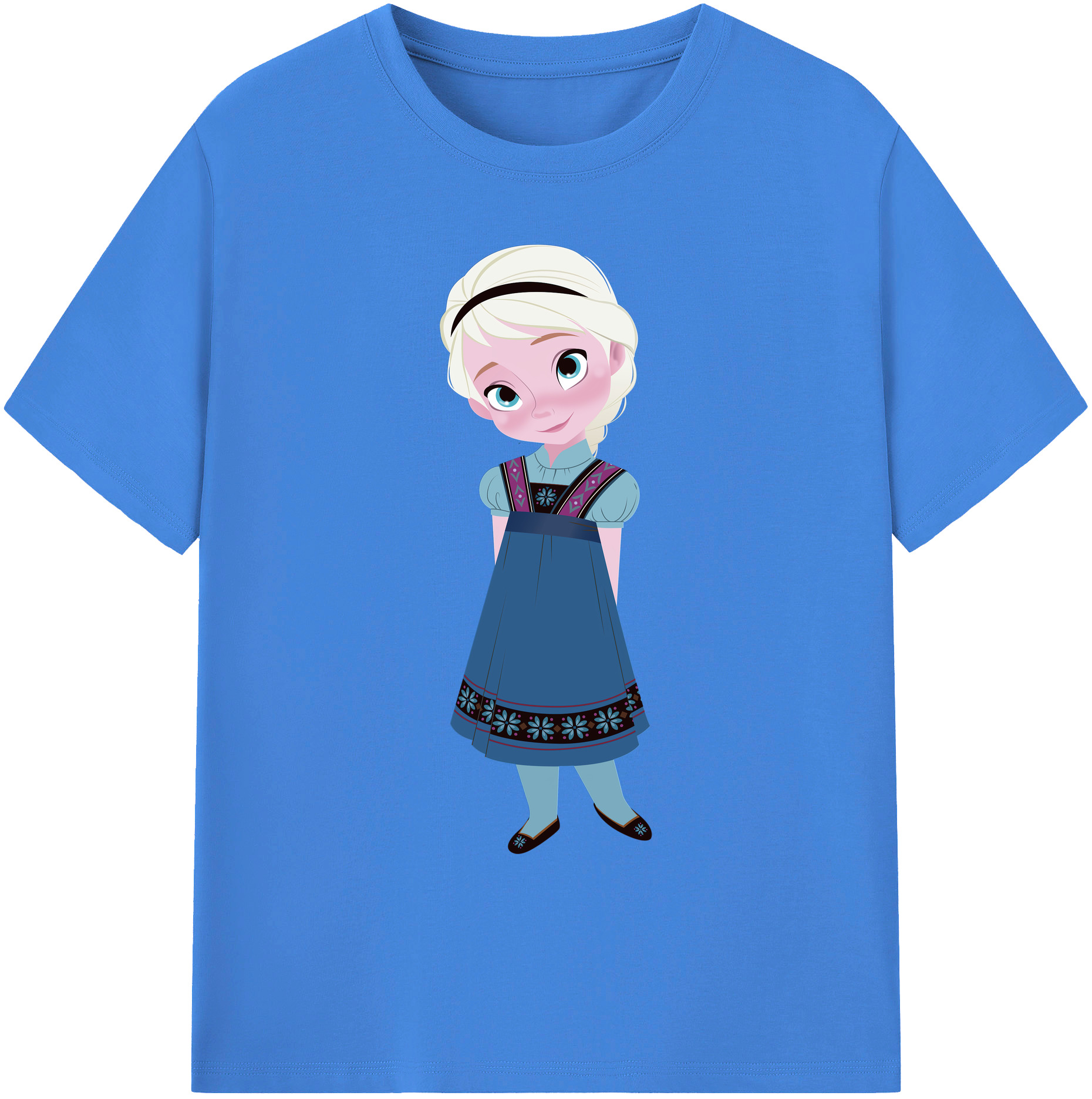 （画像用） アナと雪の女王 アンナ エルサ Frozen Anna Elsa 綿100％ メンズ半袖Tシャツ｜肌触りやわらか＆通気性