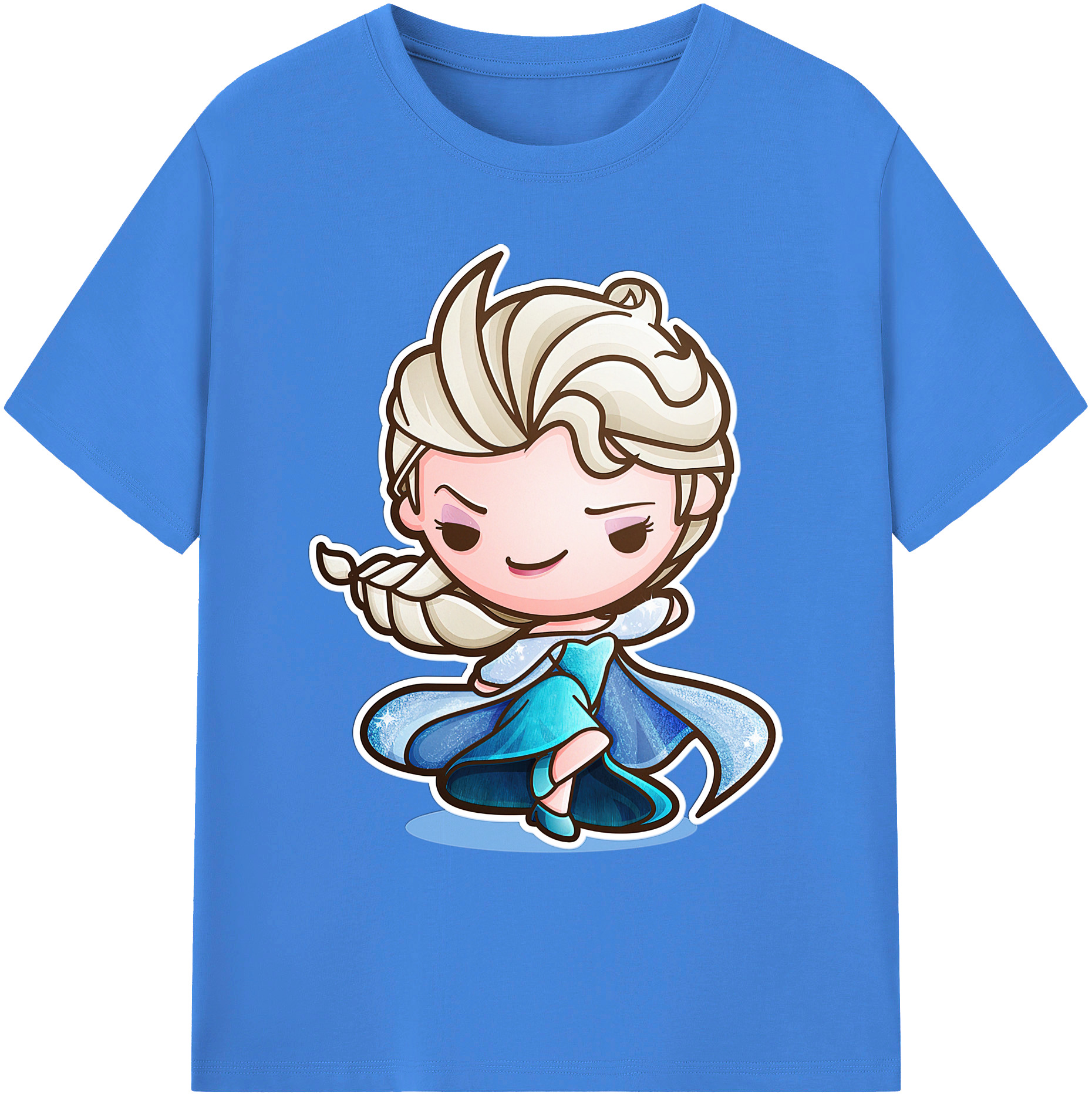 （画像用） アナと雪の女王 アンナ エルサ Frozen Anna Elsa 綿100％ メンズ半袖Tシャツ｜肌触りやわらか＆通気性