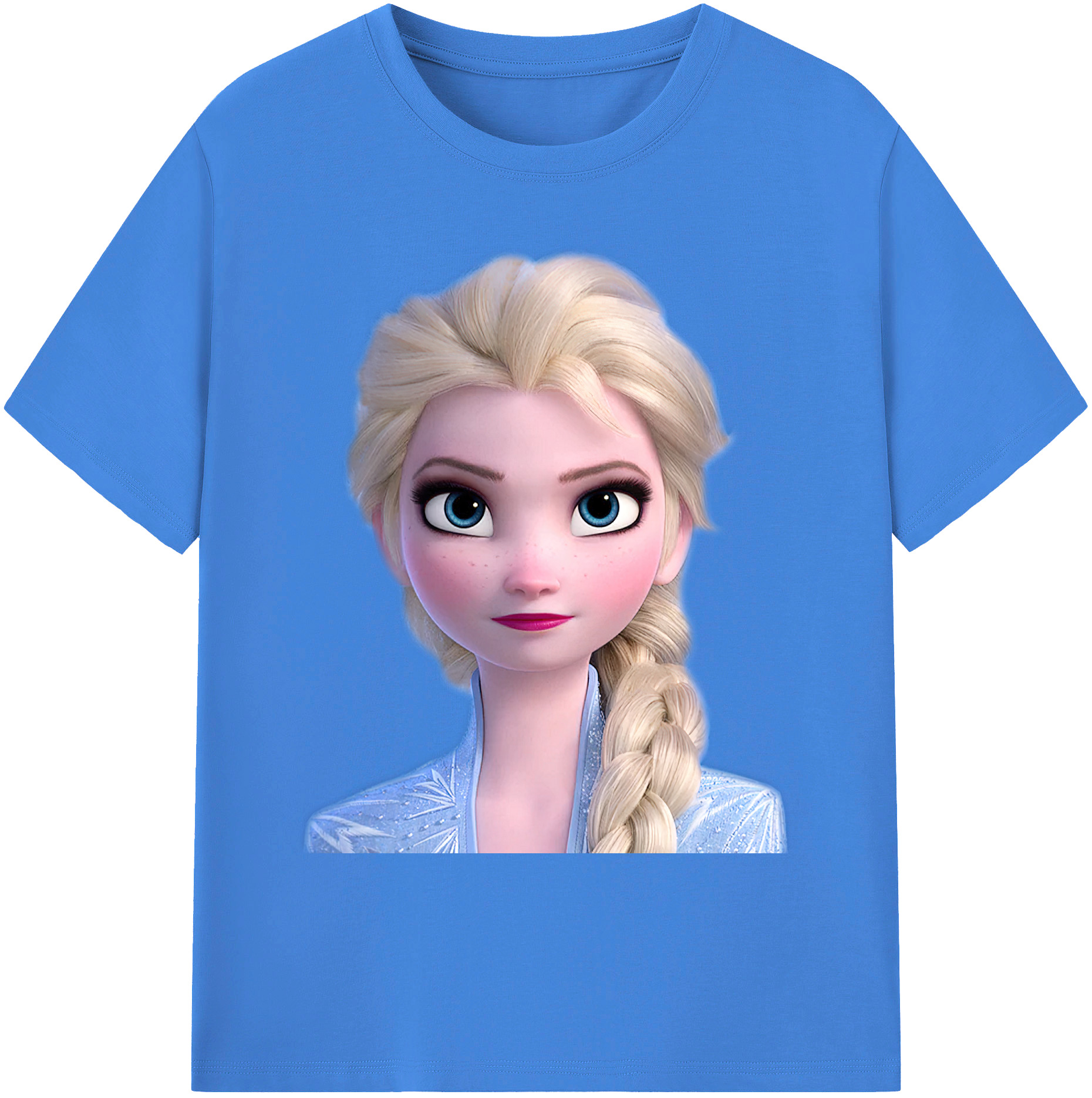 （画像用） アナと雪の女王 アンナ エルサ Frozen Anna Elsa 綿100％ メンズ半袖Tシャツ｜肌触りやわらか＆通気性
