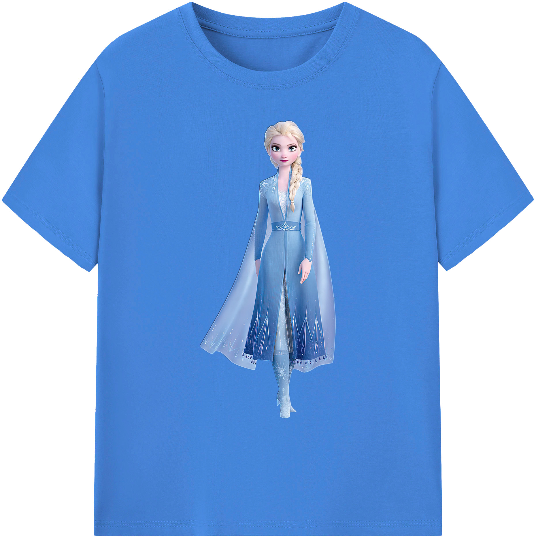 （画像用） アナと雪の女王 アンナ エルサ Frozen Anna Elsa 綿100％ メンズ半袖Tシャツ｜肌触りやわらか＆通気性