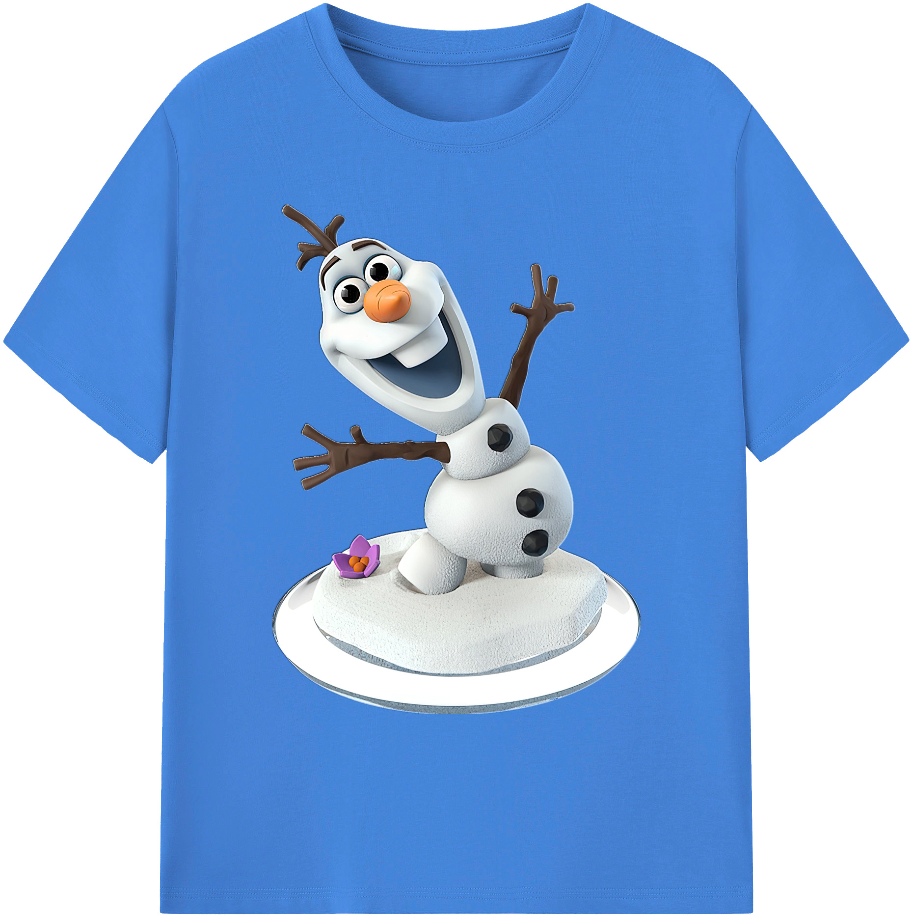 （画像用） アナと雪の女王 アンナ エルサ Frozen Anna Elsa 綿100％ メンズ半袖Tシャツ｜肌触りやわらか＆通気性