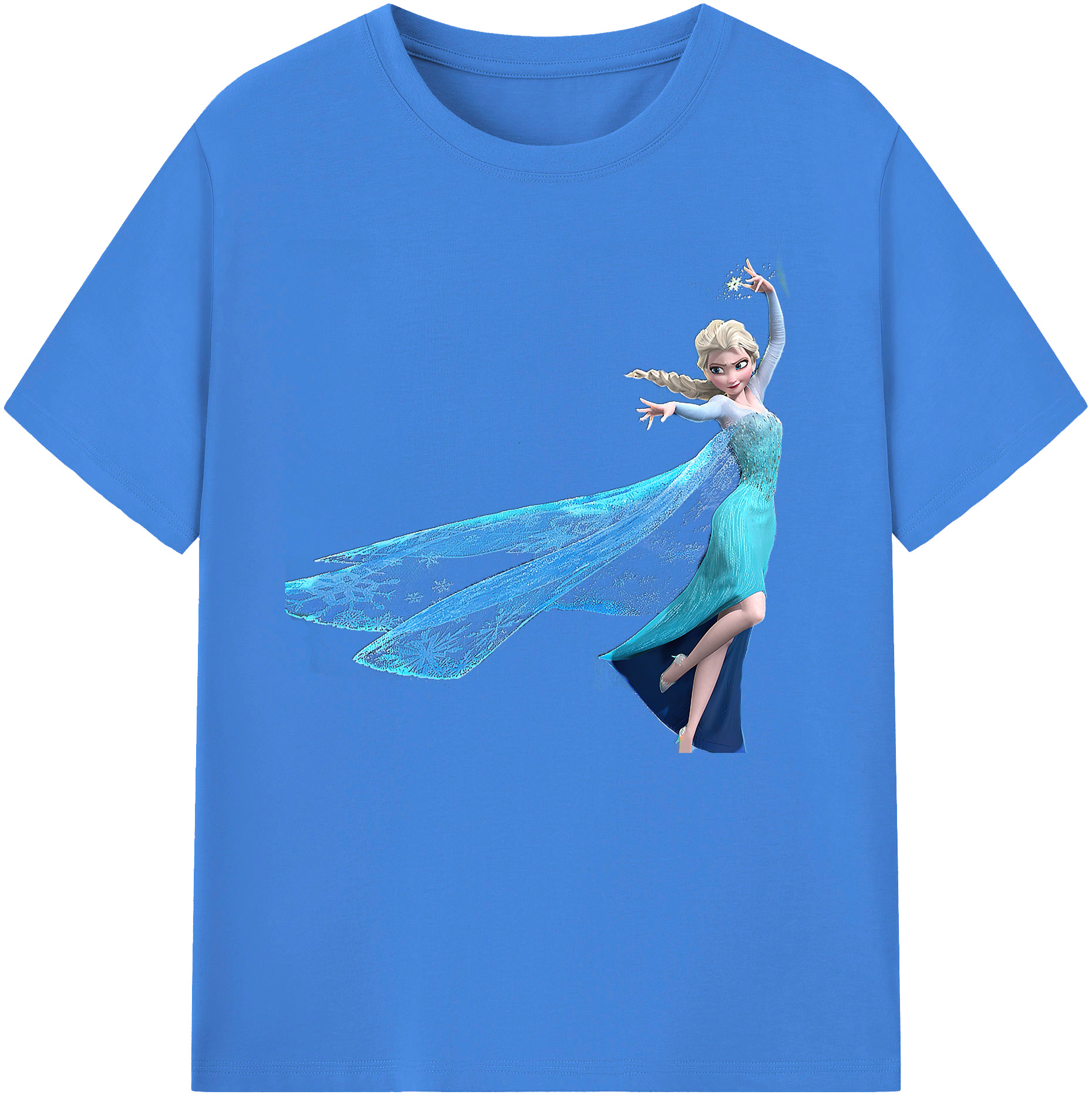 （画像用） アナと雪の女王 アンナ エルサ Frozen Anna Elsa 綿100％ メンズ半袖Tシャツ｜肌触りやわらか＆通気性