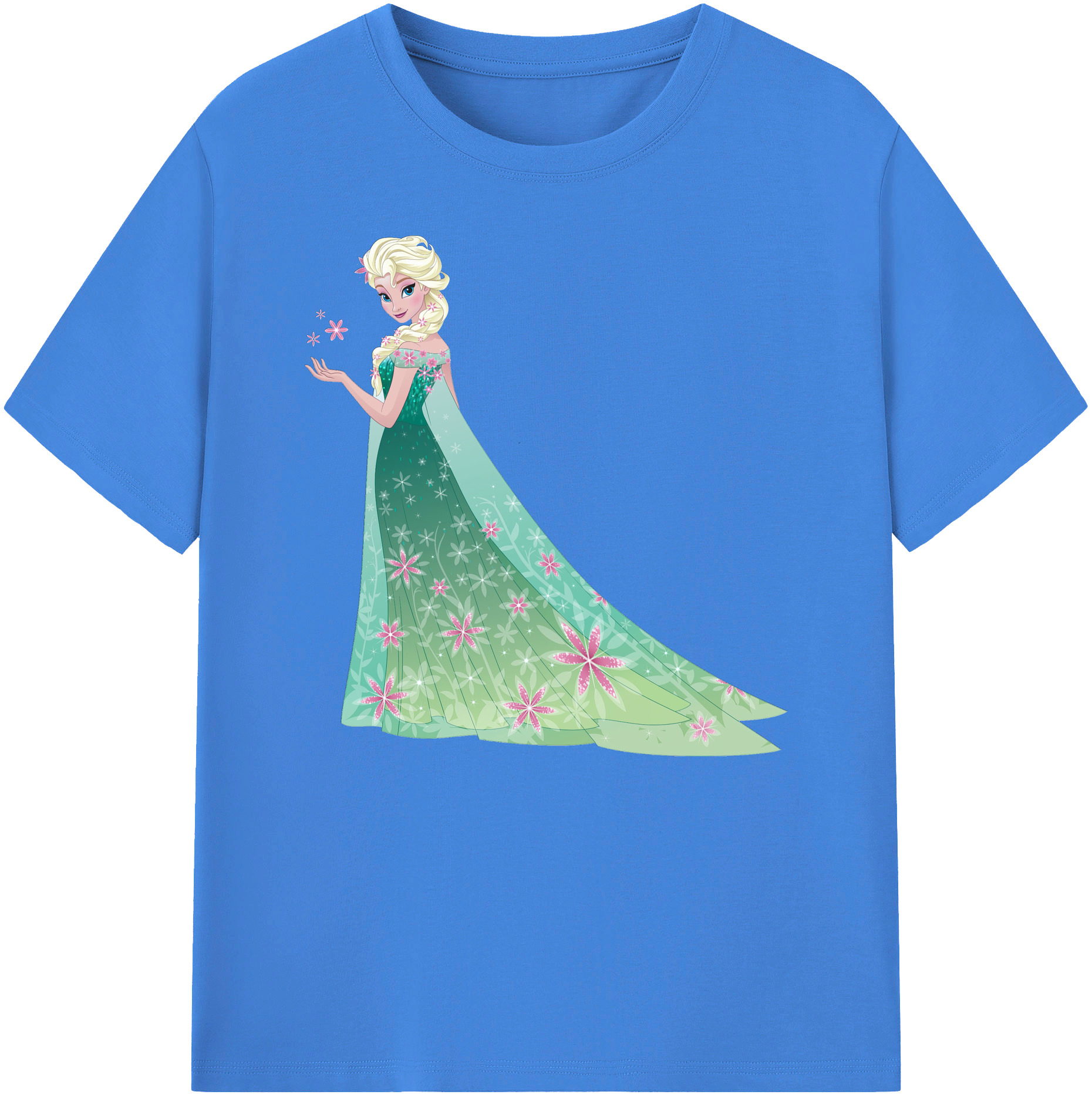 （画像用） アナと雪の女王 アンナ エルサ Frozen Anna Elsa 綿100％ メンズ半袖Tシャツ｜肌触りやわらか＆通気性