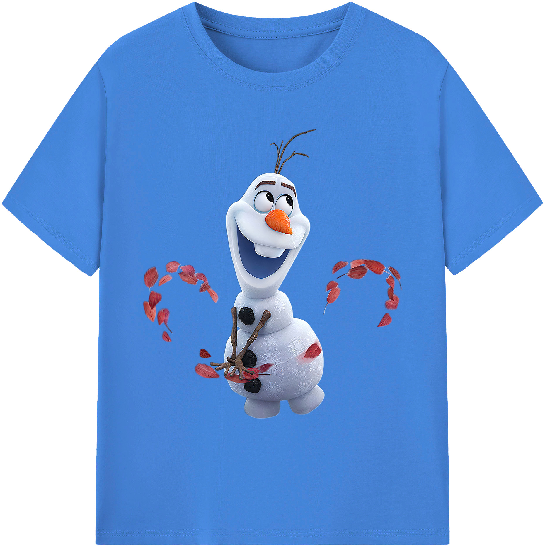 （画像用） アナと雪の女王 アンナ エルサ Frozen Anna Elsa 綿100％ メンズ半袖Tシャツ｜肌触りやわらか＆通気性