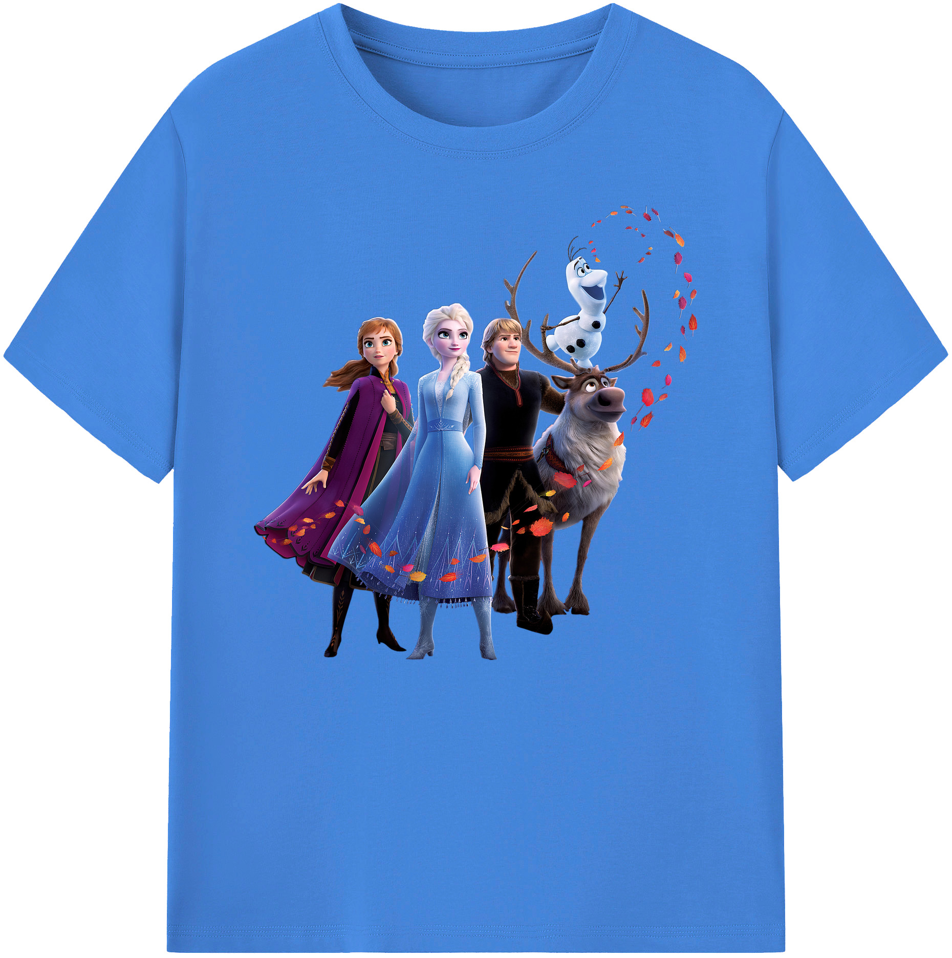 （画像用） アナと雪の女王 アンナ エルサ Frozen Anna Elsa 綿100％ メンズ半袖Tシャツ｜肌触りやわらか＆通気性