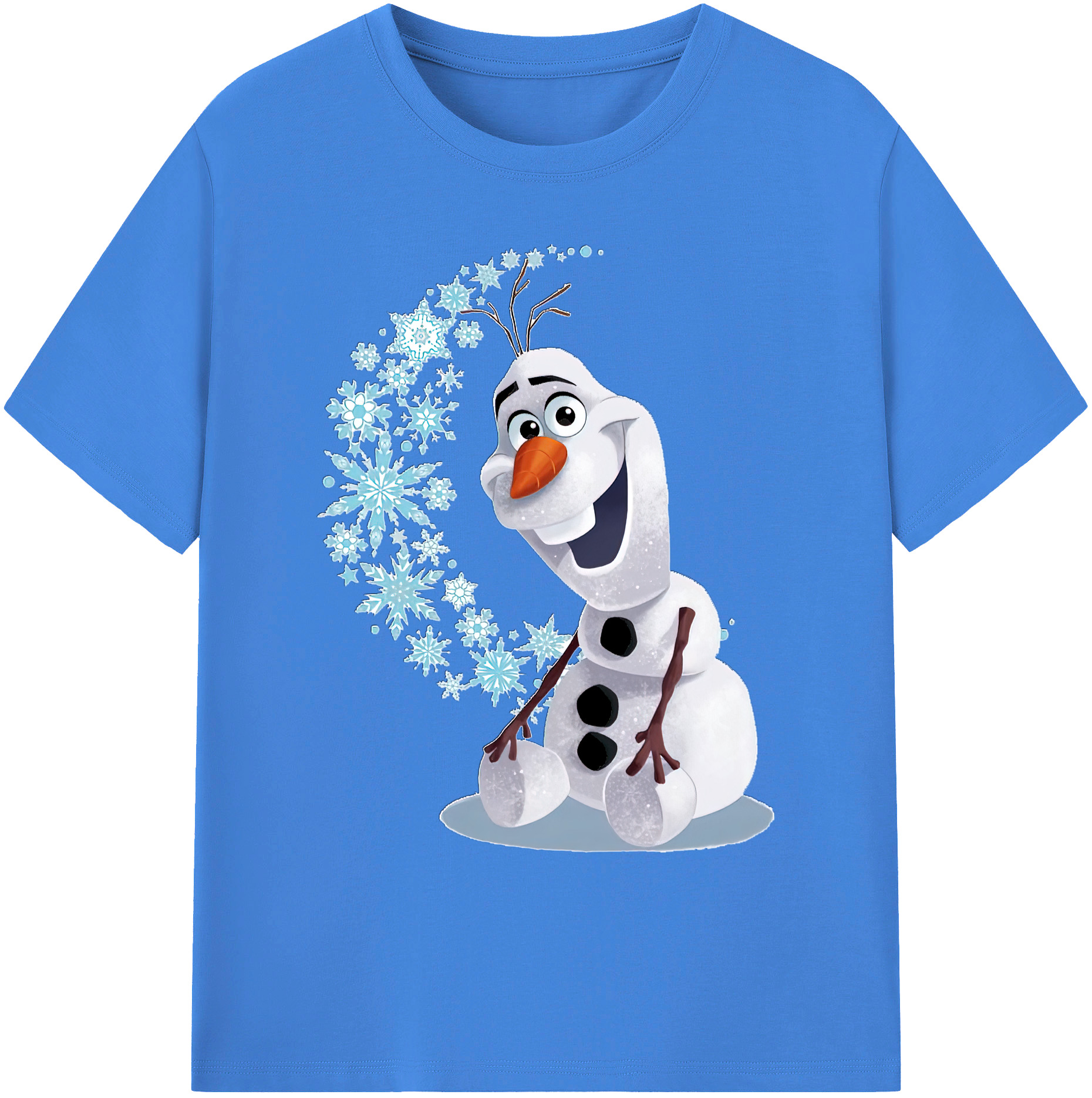 （画像用） アナと雪の女王 アンナ エルサ Frozen Anna Elsa 綿100％ メンズ半袖Tシャツ｜肌触りやわらか＆通気性