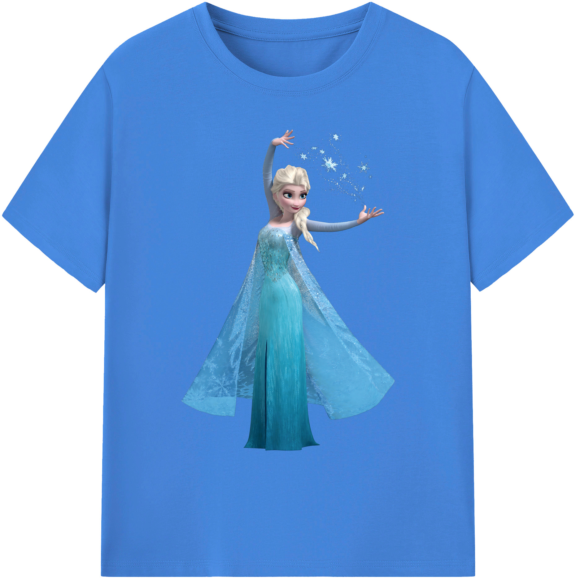 （画像用） アナと雪の女王 アンナ エルサ Frozen Anna Elsa 綿100％ メンズ半袖Tシャツ｜肌触りやわらか＆通気性