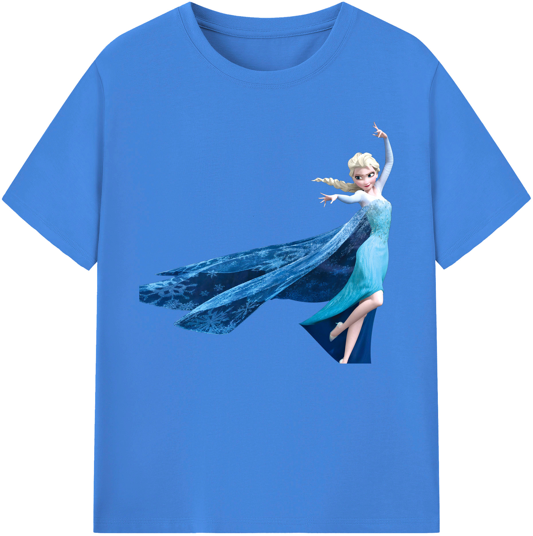 （画像用） アナと雪の女王 アンナ エルサ Frozen Anna Elsa 綿100％ メンズ半袖Tシャツ｜肌触りやわらか＆通気性