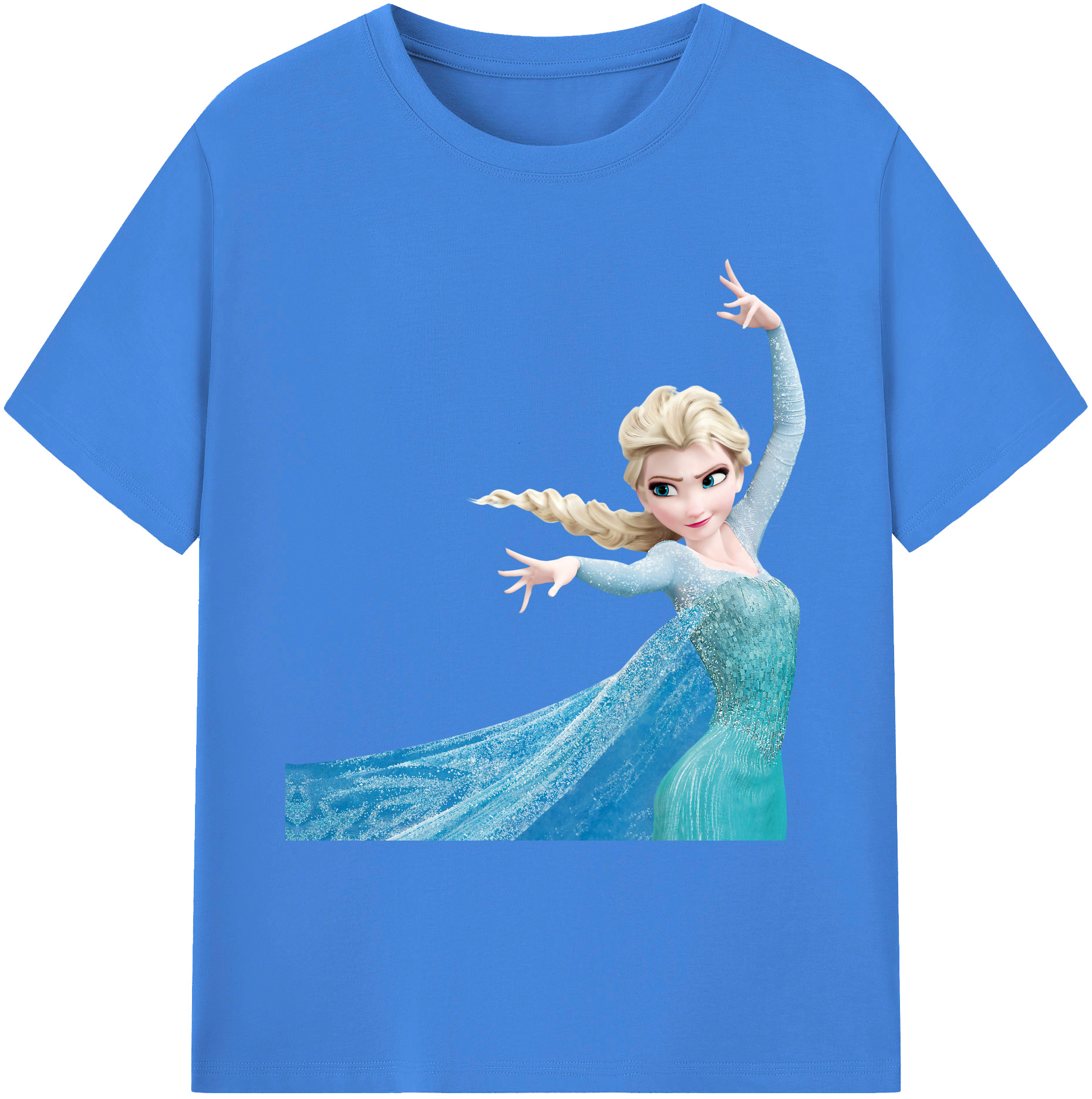 （画像用） アナと雪の女王 アンナ エルサ Frozen Anna Elsa 綿100％ メンズ半袖Tシャツ｜肌触りやわらか＆通気性
