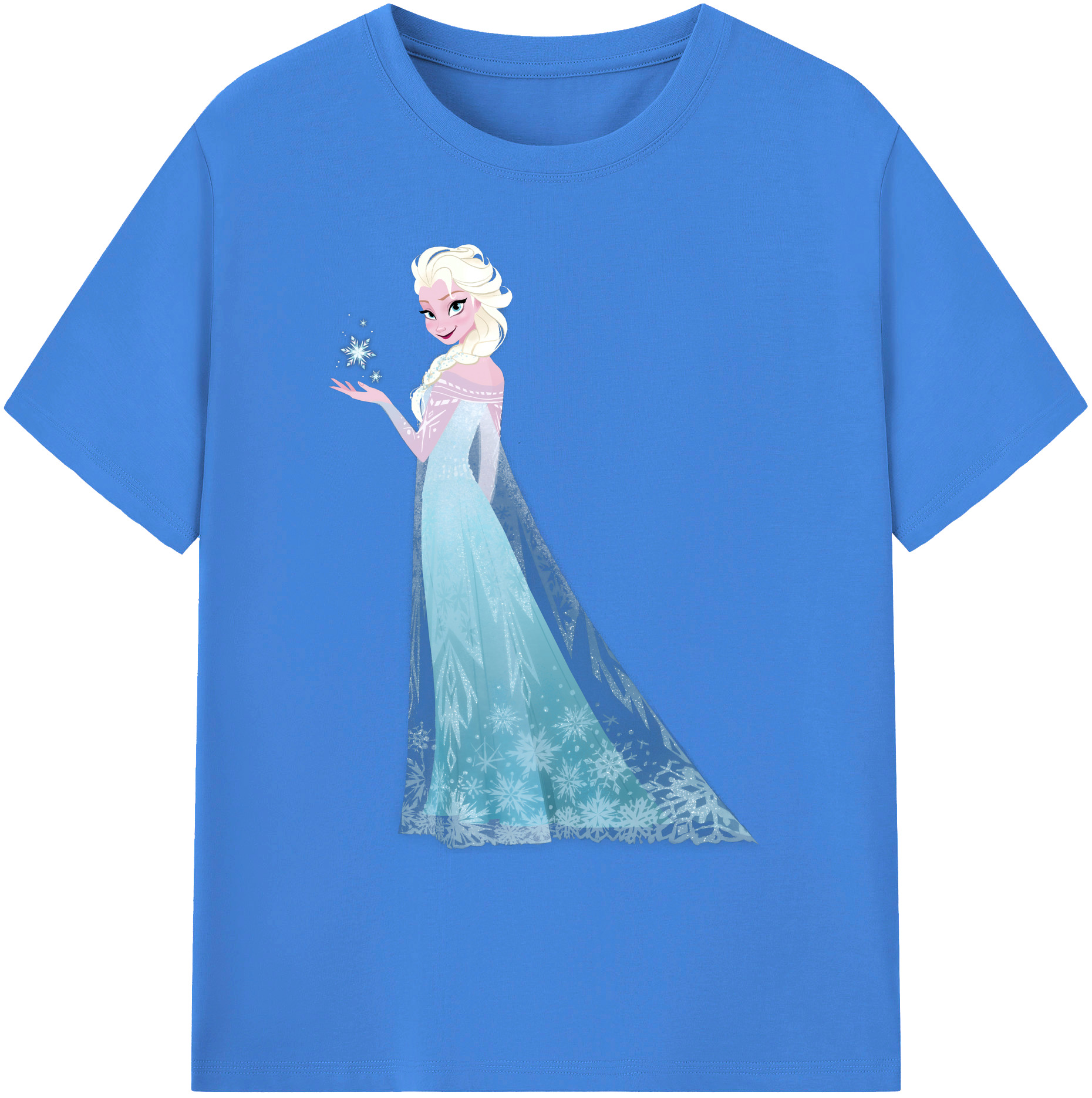 （画像用） アナと雪の女王 アンナ エルサ Frozen Anna Elsa 綿100％ メンズ半袖Tシャツ｜肌触りやわらか＆通気性