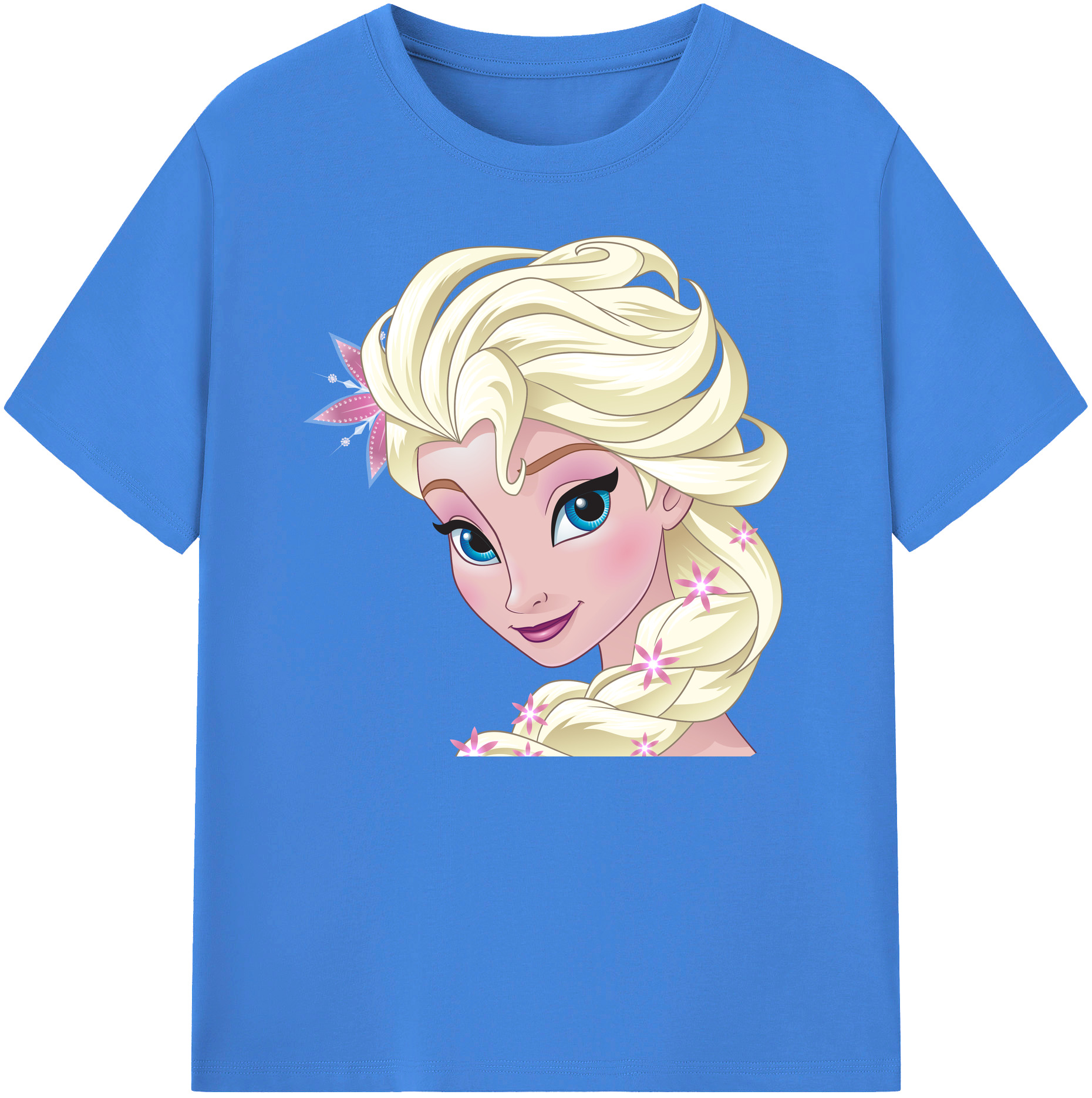 （画像用） アナと雪の女王 アンナ エルサ Frozen Anna Elsa 綿100％ メンズ半袖Tシャツ｜肌触りやわらか＆通気性