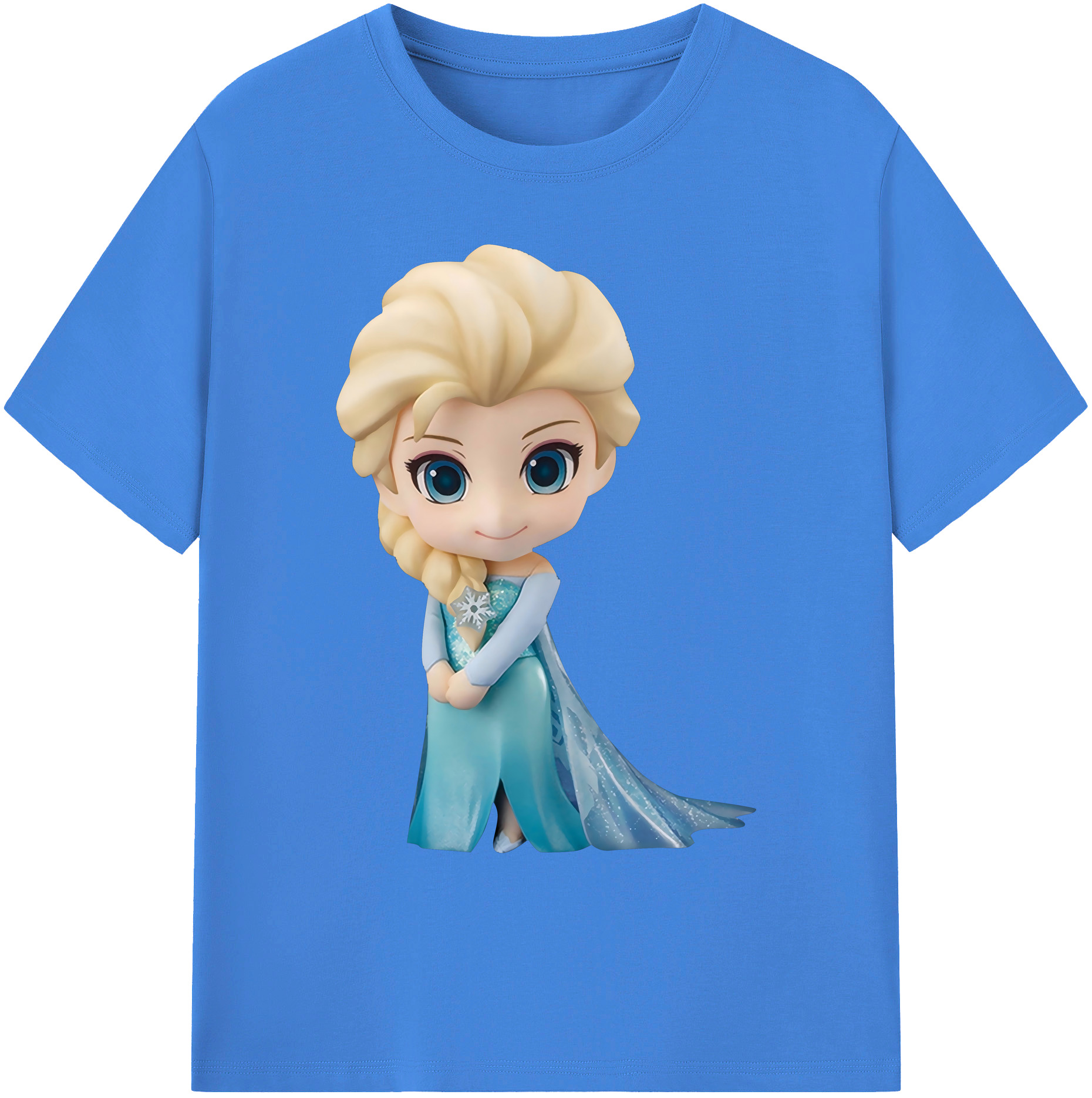 （画像用） アナと雪の女王 アンナ エルサ Frozen Anna Elsa 綿100％ メンズ半袖Tシャツ｜肌触りやわらか＆通気性