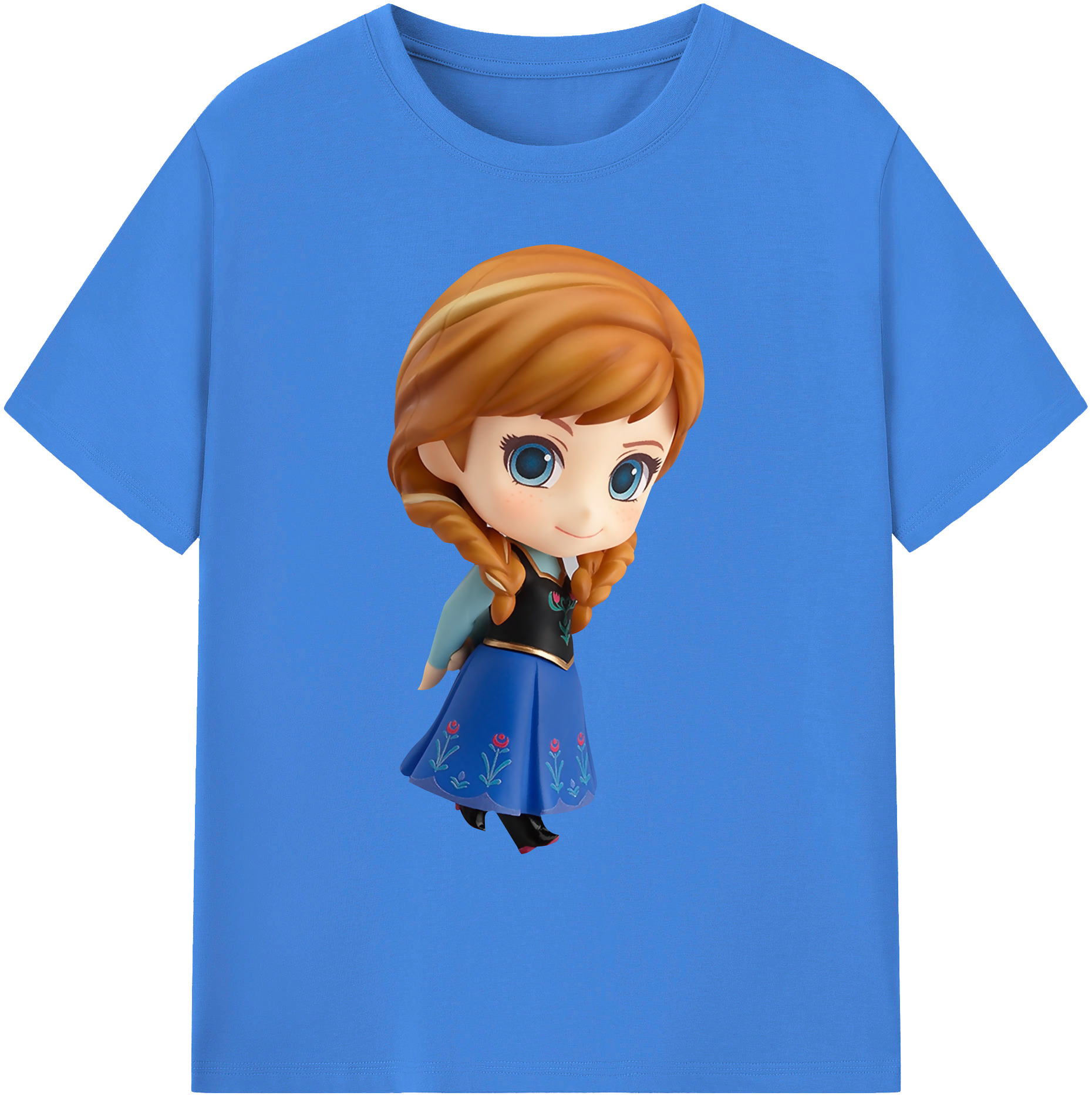 （画像用） アナと雪の女王 アンナ エルサ Frozen Anna Elsa 綿100％ メンズ半袖Tシャツ｜肌触りやわらか＆通気性