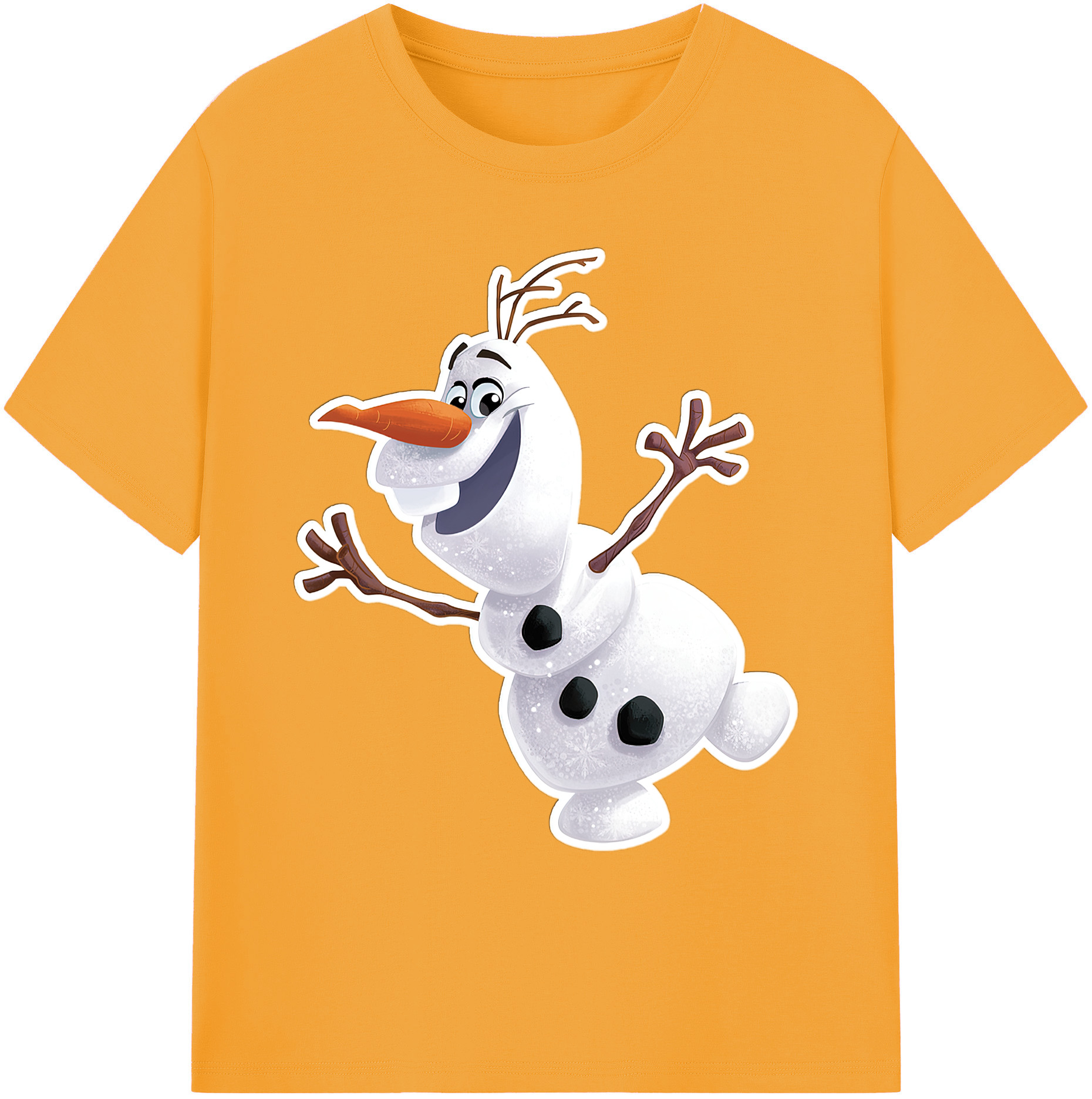 （画像用） アナと雪の女王 アンナ エルサ Frozen Anna Elsa 綿100％ メンズ半袖Tシャツ｜肌触りやわらか＆通気性