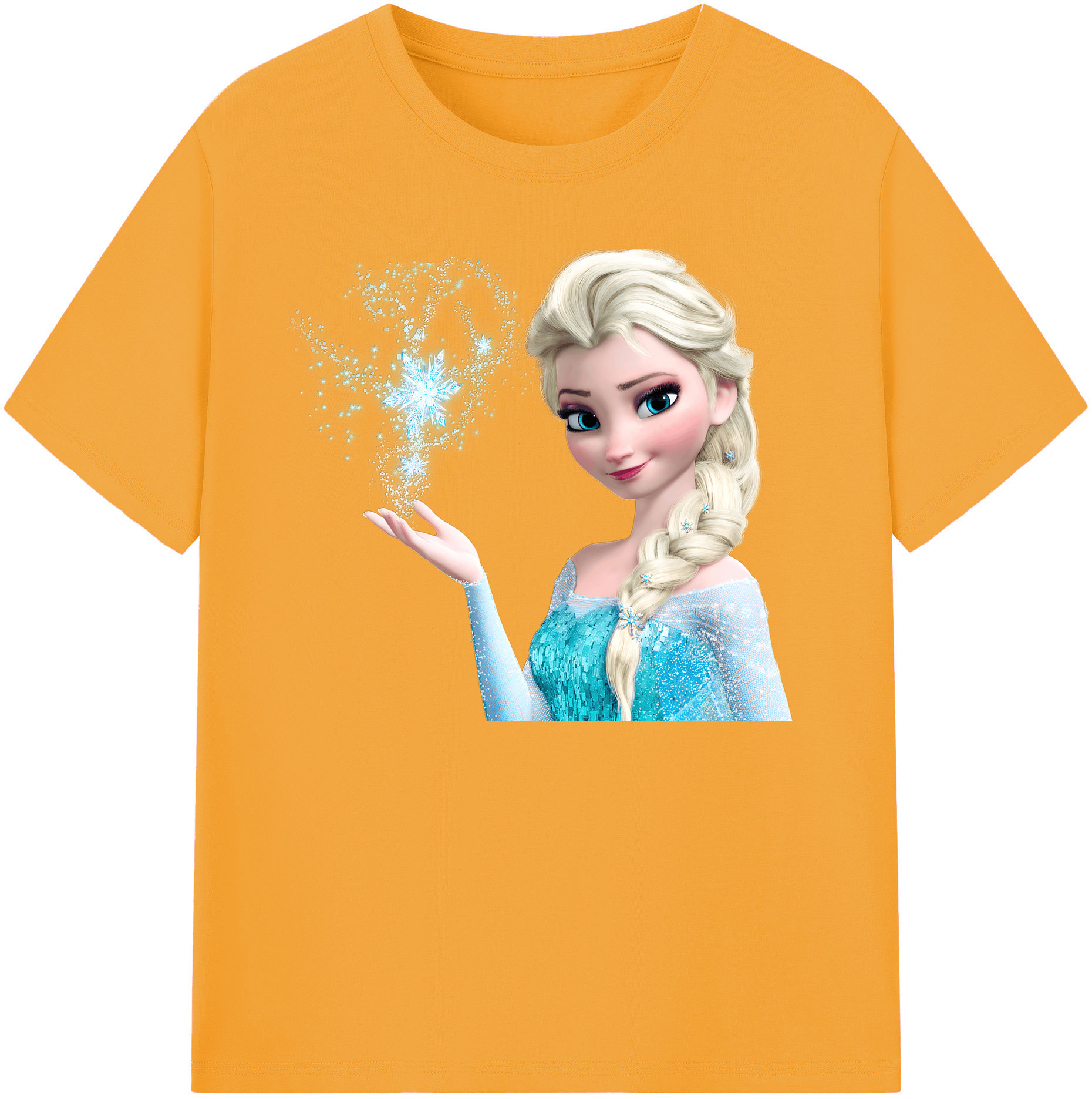 （画像用） アナと雪の女王 アンナ エルサ Frozen Anna Elsa 綿100％ メンズ半袖Tシャツ｜肌触りやわらか＆通気性