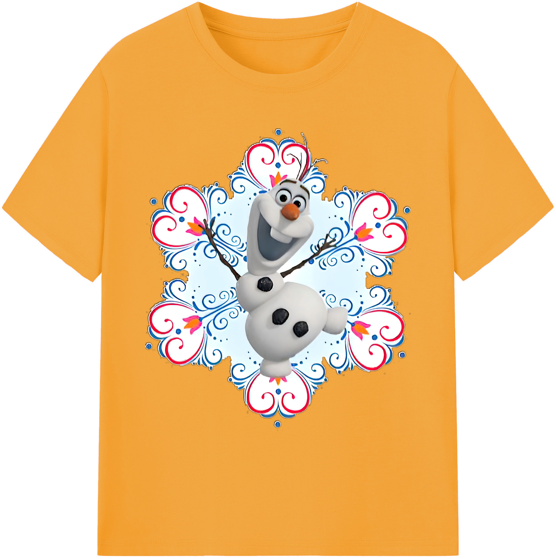 （画像用） アナと雪の女王 アンナ エルサ Frozen Anna Elsa 綿100％ メンズ半袖Tシャツ｜肌触りやわらか＆通気性