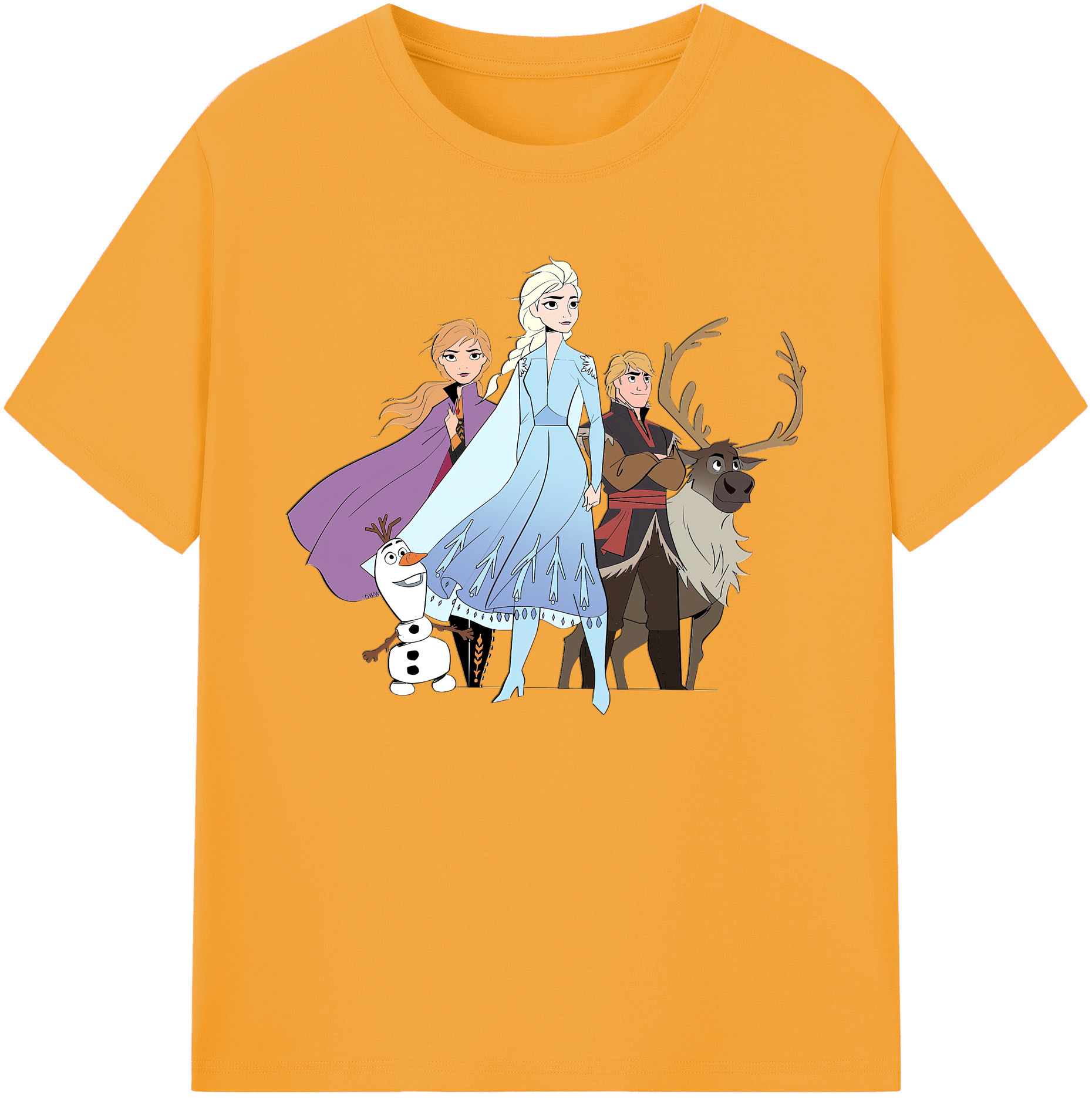 （画像用） アナと雪の女王 アンナ エルサ Frozen Anna Elsa 綿100％ メンズ半袖Tシャツ｜肌触りやわらか＆通気性