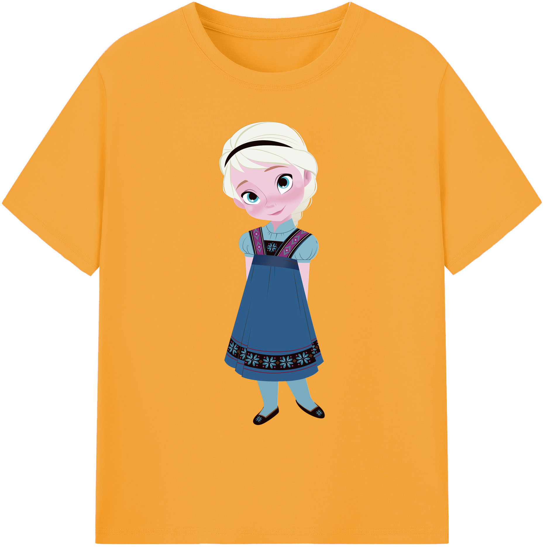 （画像用） アナと雪の女王 アンナ エルサ Frozen Anna Elsa 綿100％ メンズ半袖Tシャツ｜肌触りやわらか＆通気性
