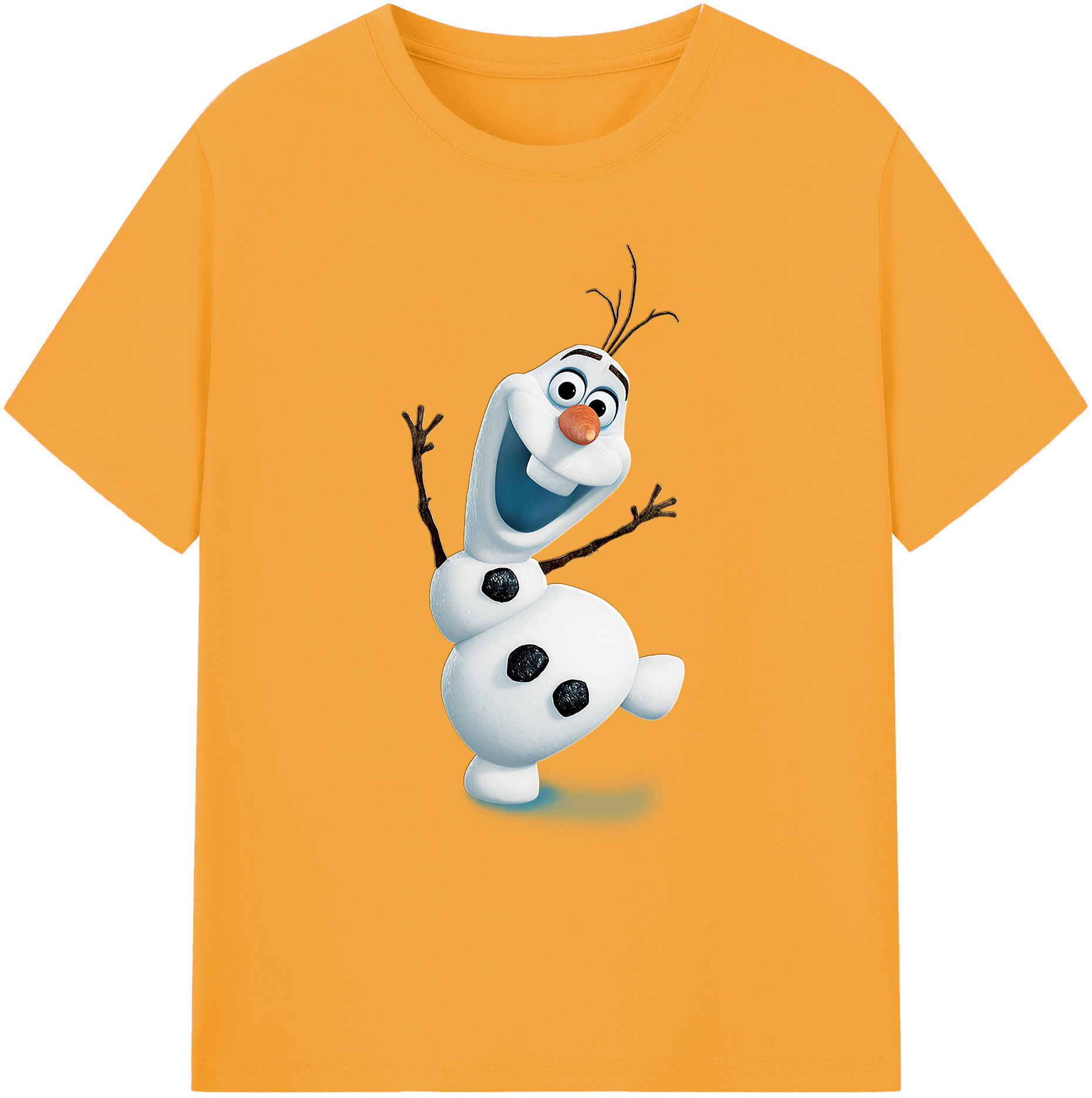 （画像用） アナと雪の女王 アンナ エルサ Frozen Anna Elsa 綿100％ メンズ半袖Tシャツ｜肌触りやわらか＆通気性