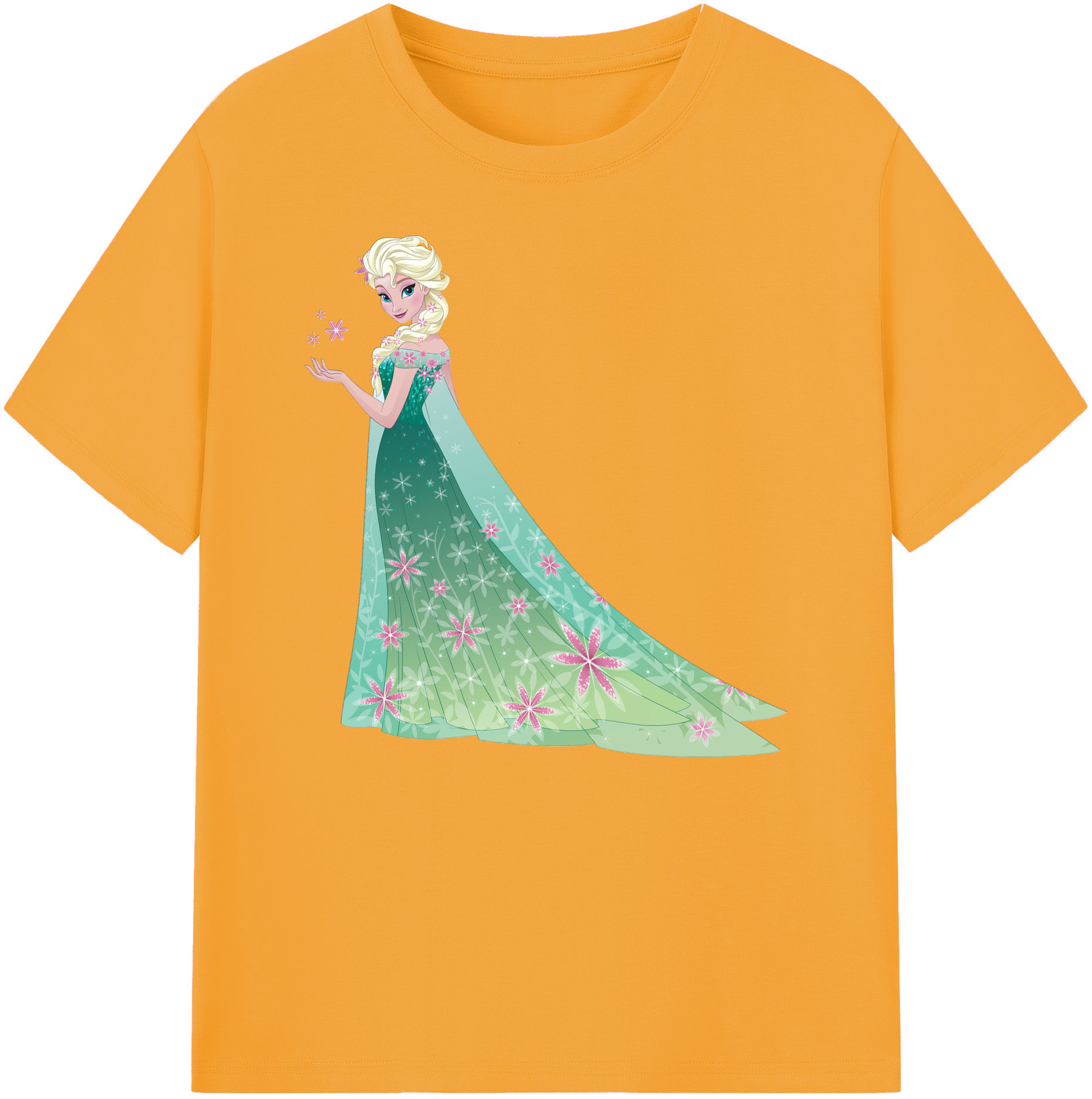 （画像用） アナと雪の女王 アンナ エルサ Frozen Anna Elsa 綿100％ メンズ半袖Tシャツ｜肌触りやわらか＆通気性