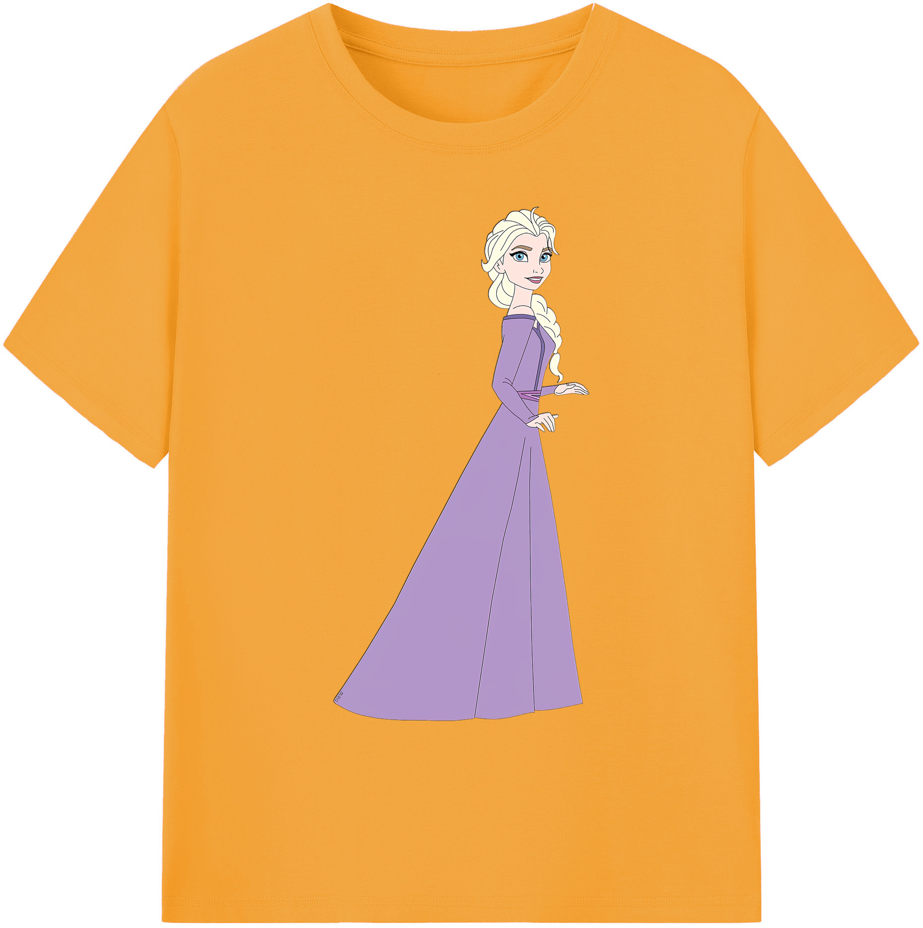 （画像用） アナと雪の女王 アンナ エルサ Frozen Anna Elsa 綿100％ メンズ半袖Tシャツ｜肌触りやわらか＆通気性