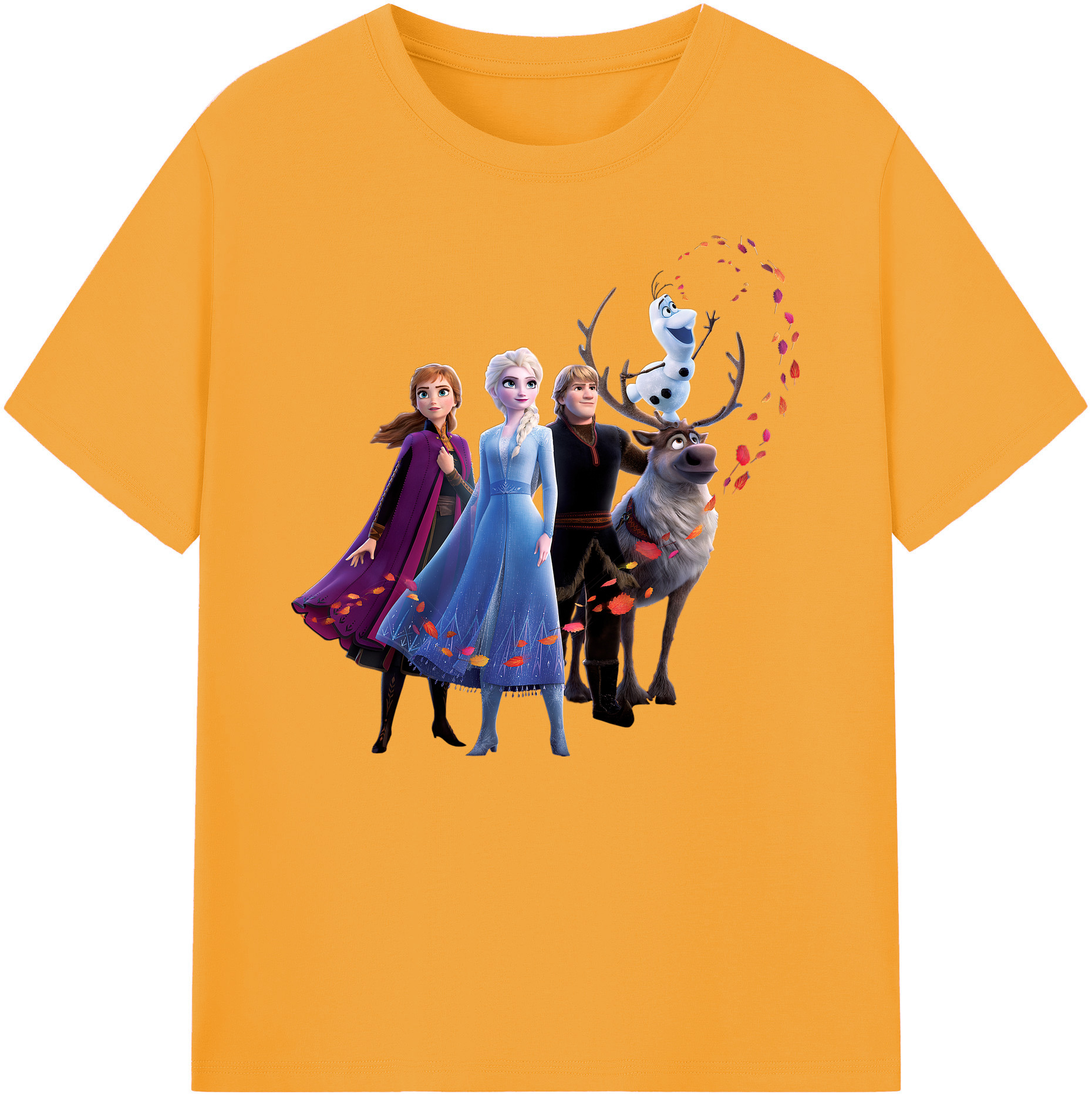 （画像用） アナと雪の女王 アンナ エルサ Frozen Anna Elsa 綿100％ メンズ半袖Tシャツ｜肌触りやわらか＆通気性