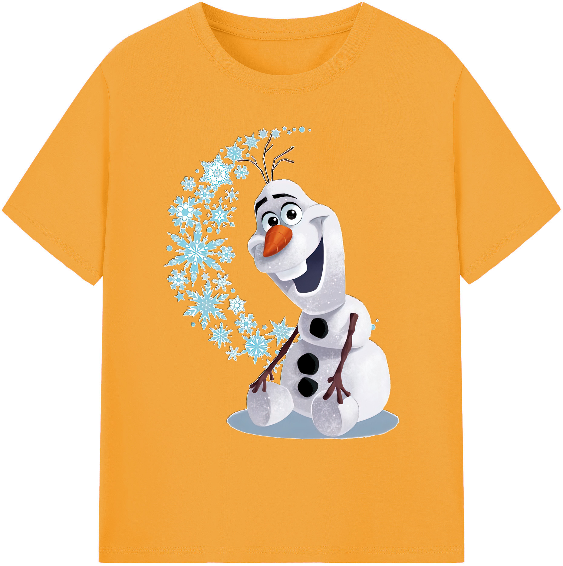 （画像用） アナと雪の女王 アンナ エルサ Frozen Anna Elsa 綿100％ メンズ半袖Tシャツ｜肌触りやわらか＆通気性