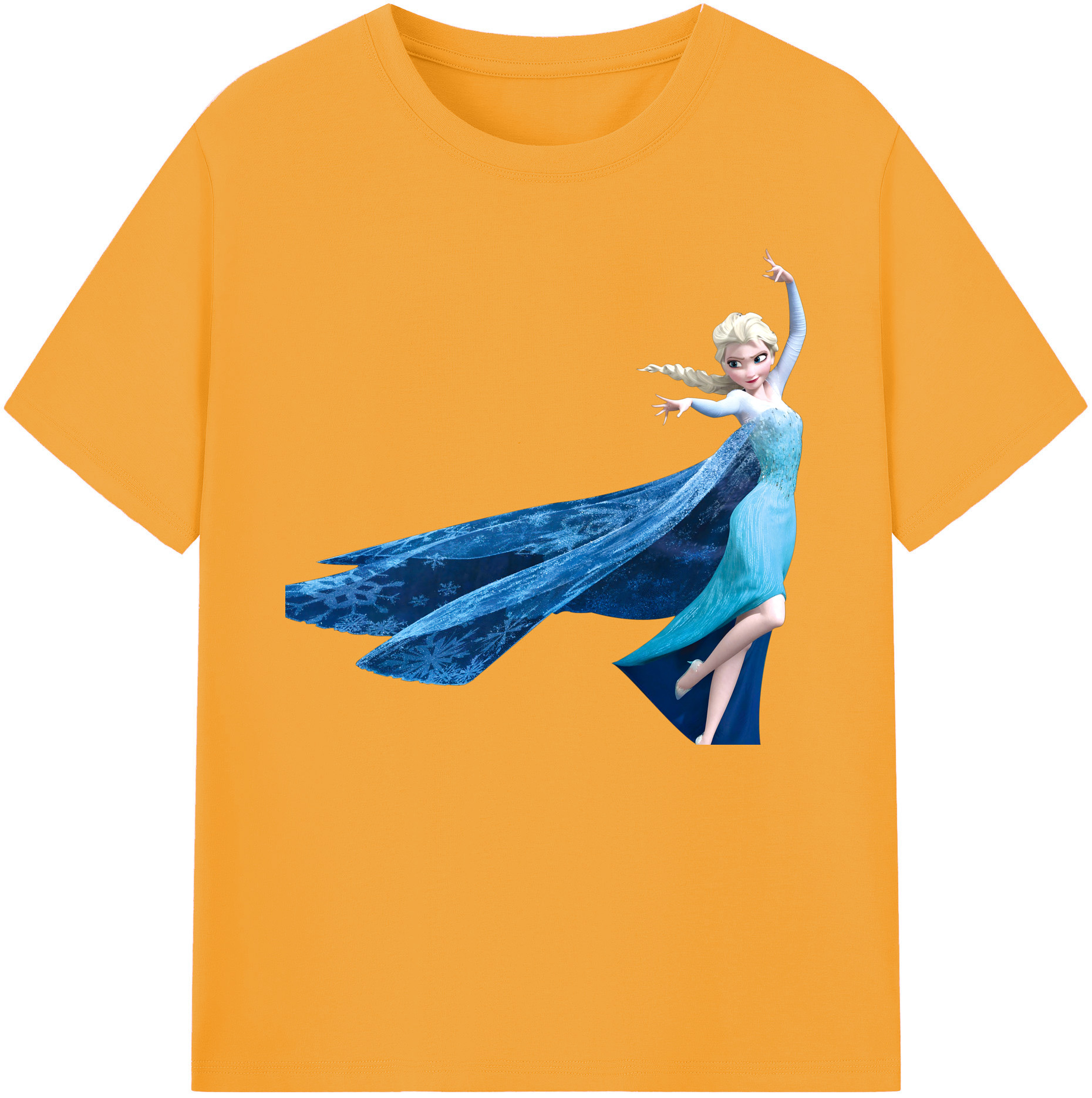 （画像用） アナと雪の女王 アンナ エルサ Frozen Anna Elsa 綿100％ メンズ半袖Tシャツ｜肌触りやわらか＆通気性