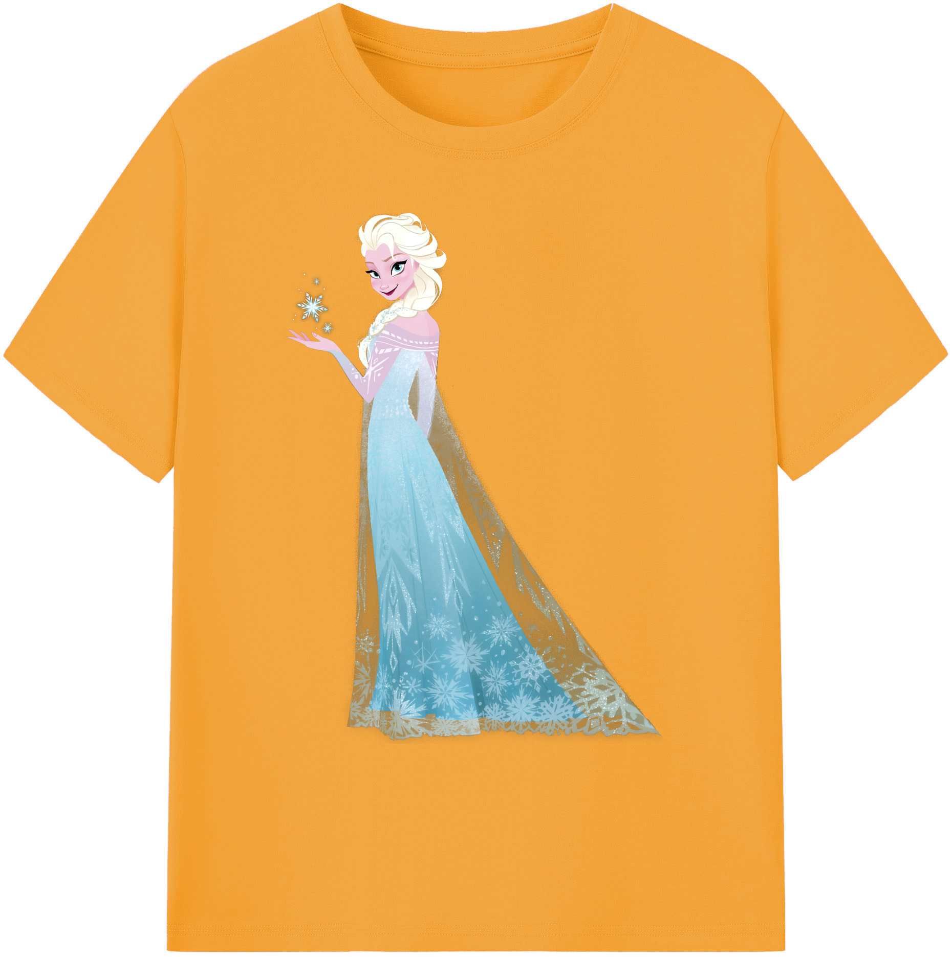 （画像用） アナと雪の女王 アンナ エルサ Frozen Anna Elsa 綿100％ メンズ半袖Tシャツ｜肌触りやわらか＆通気性