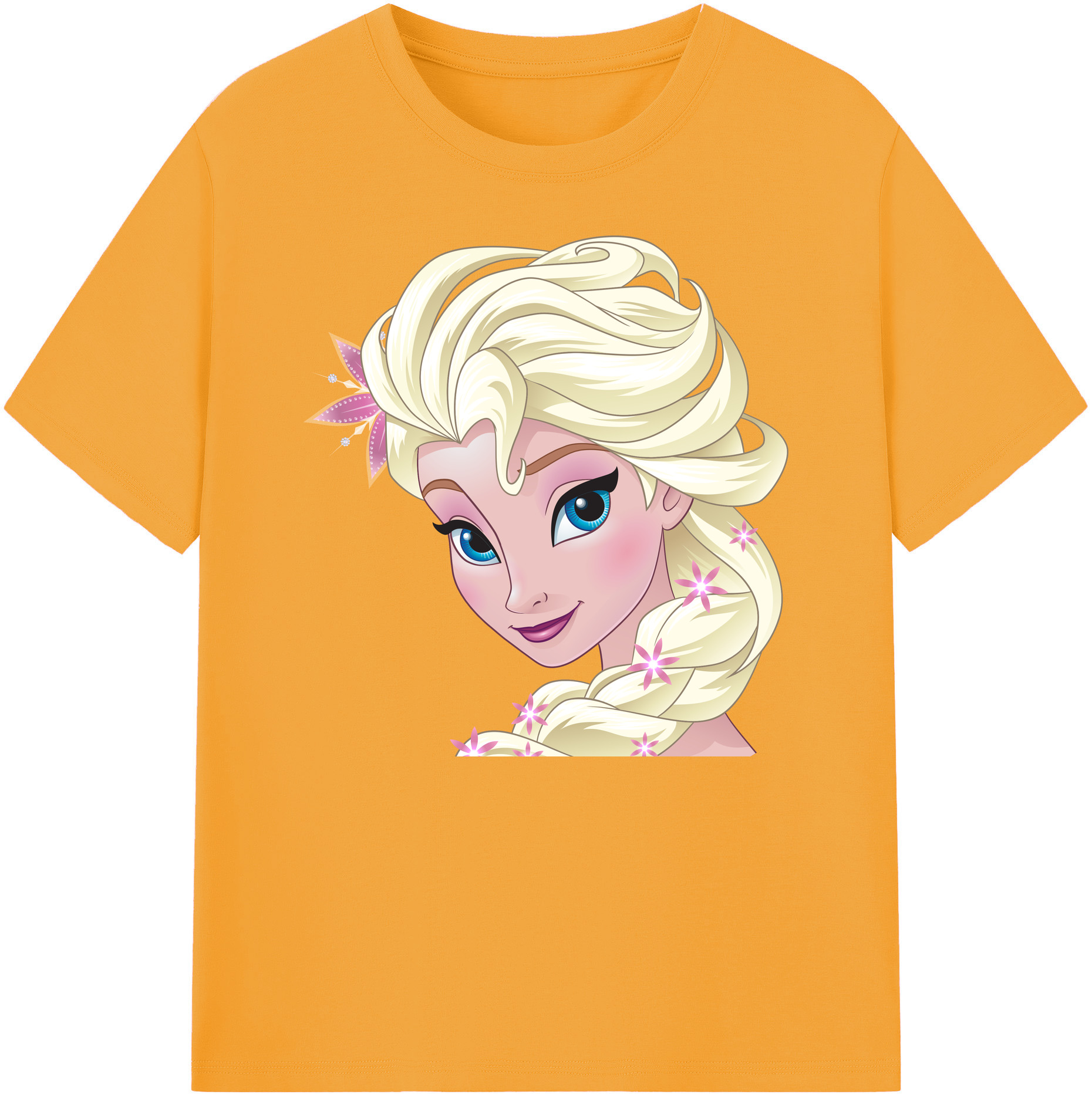 （画像用） アナと雪の女王 アンナ エルサ Frozen Anna Elsa 綿100％ メンズ半袖Tシャツ｜肌触りやわらか＆通気性