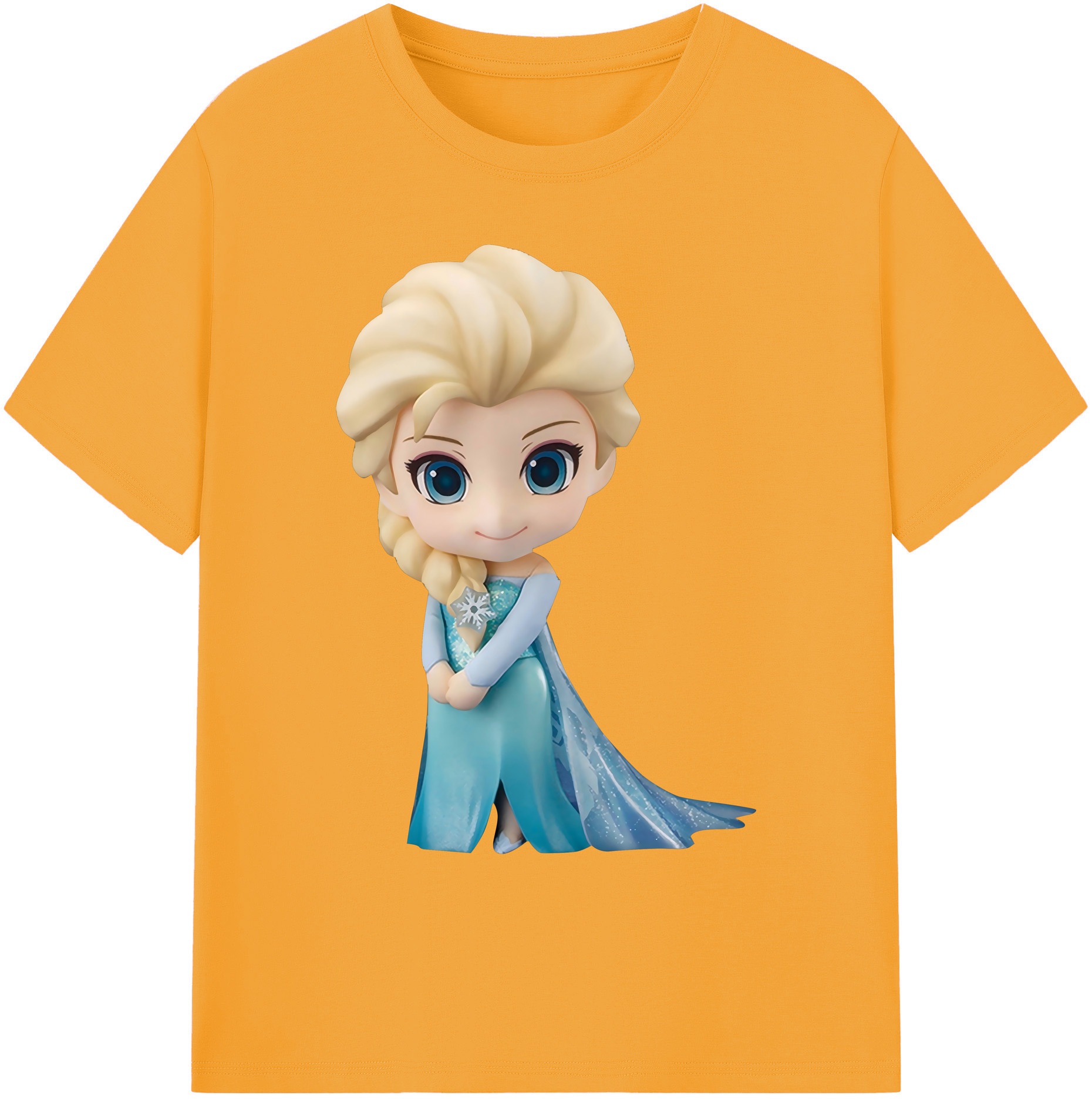 （画像用） アナと雪の女王 アンナ エルサ Frozen Anna Elsa 綿100％ メンズ半袖Tシャツ｜肌触りやわらか＆通気性