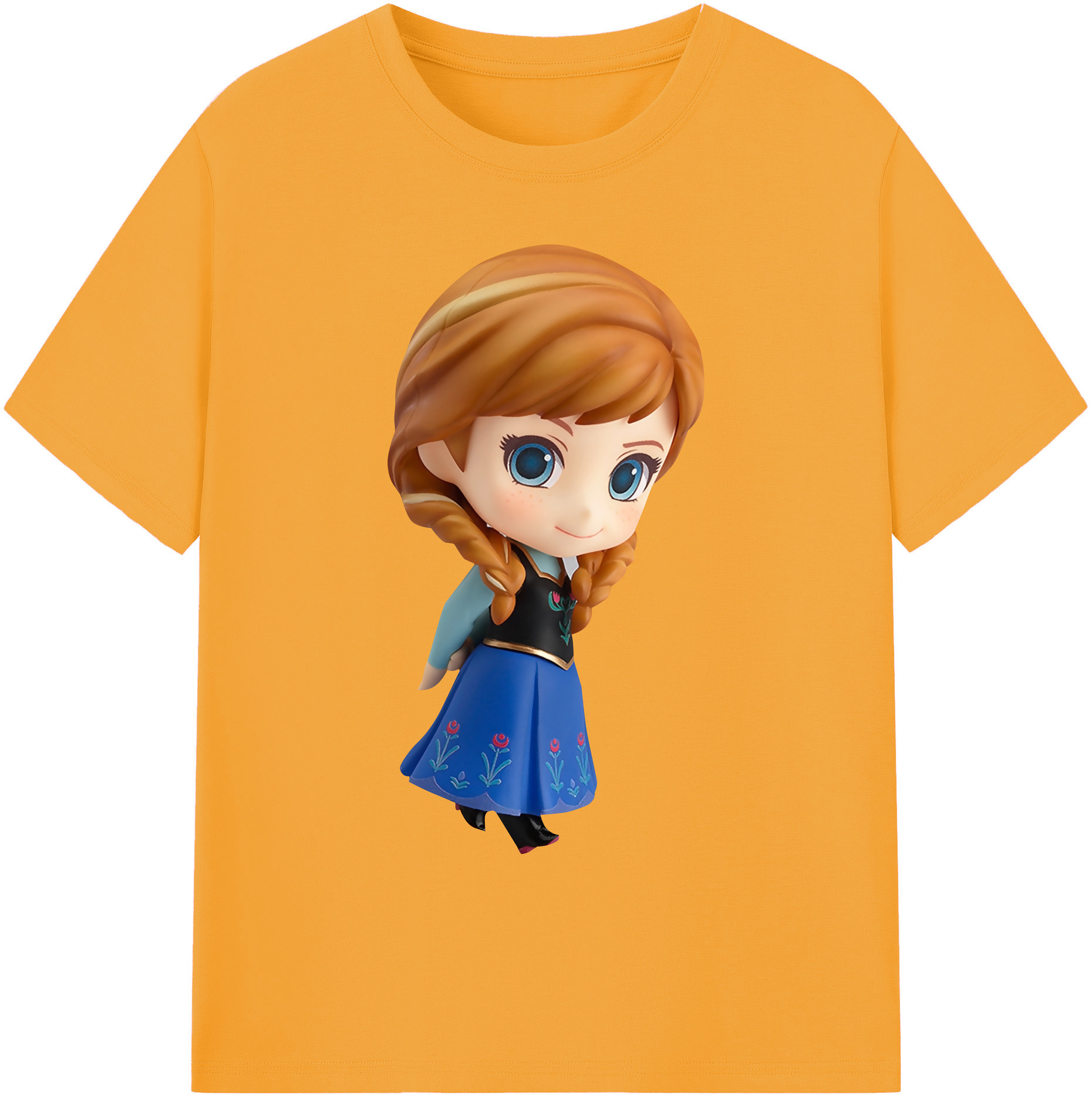 （画像用） アナと雪の女王 アンナ エルサ Frozen Anna Elsa 綿100％ メンズ半袖Tシャツ｜肌触りやわらか＆通気性