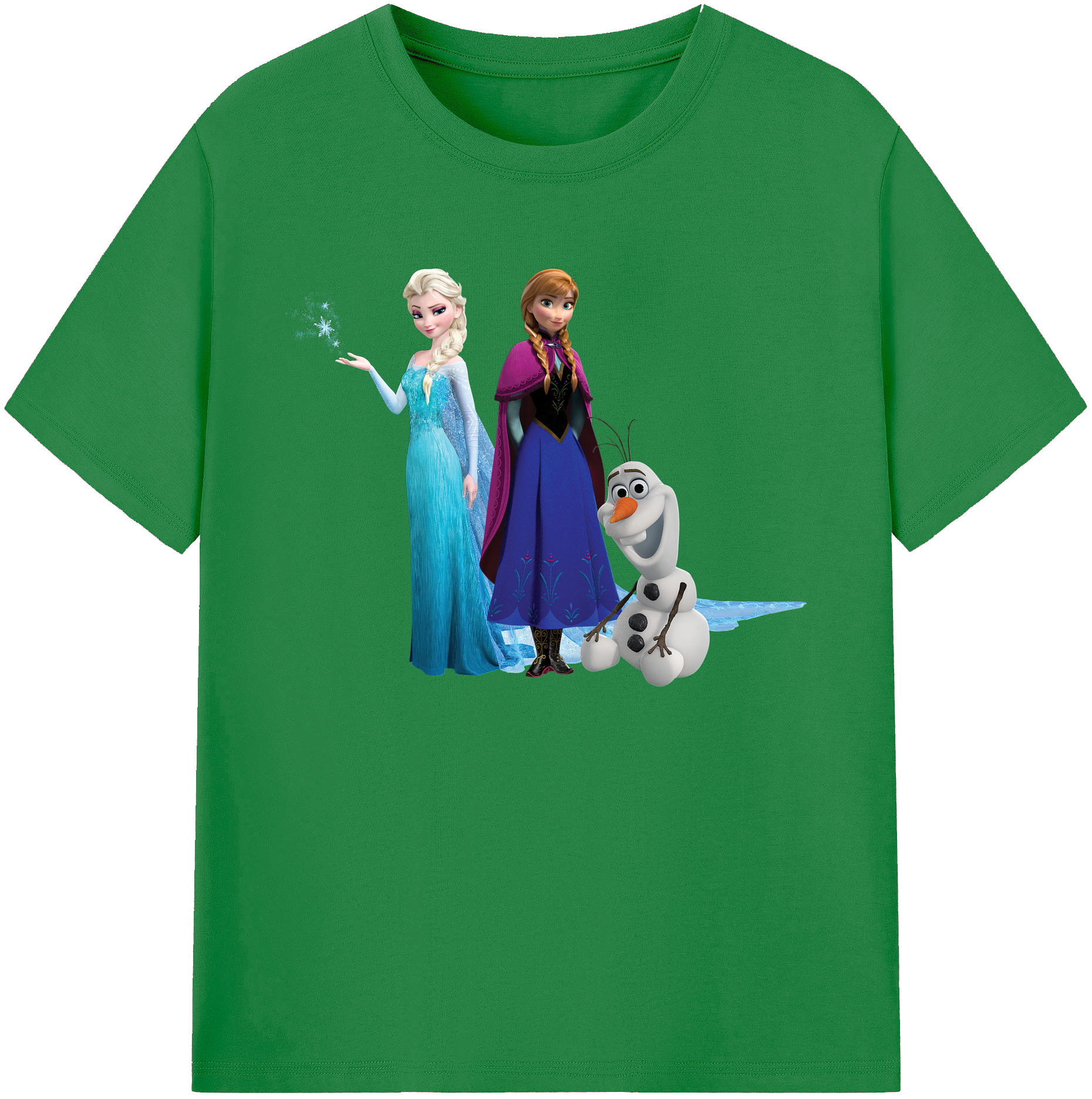 （画像用） アナと雪の女王 アンナ エルサ Frozen Anna Elsa 綿100％ メンズ半袖Tシャツ｜肌触りやわらか＆通気性