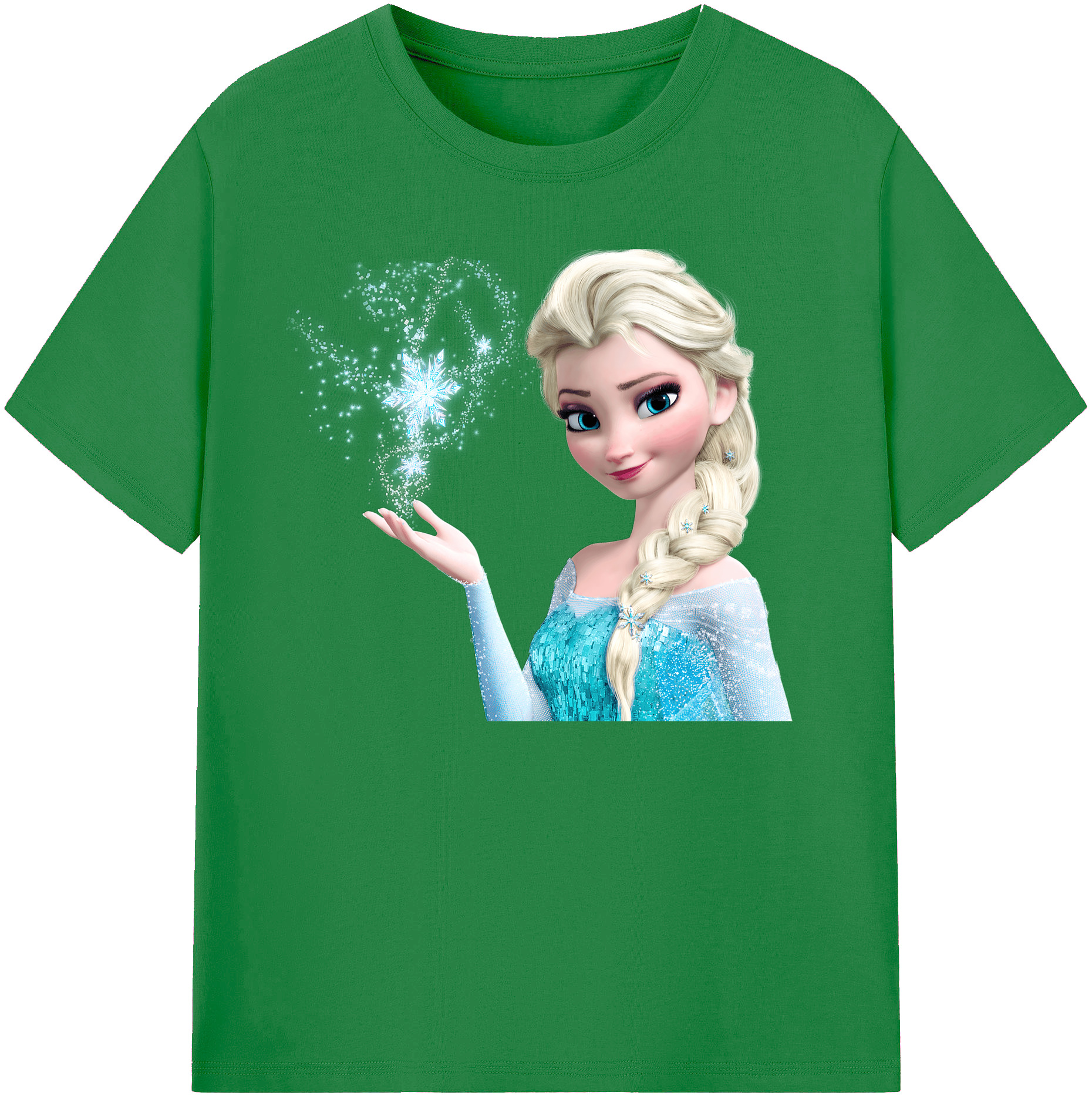 （画像用） アナと雪の女王 アンナ エルサ Frozen Anna Elsa 綿100％ メンズ半袖Tシャツ｜肌触りやわらか＆通気性