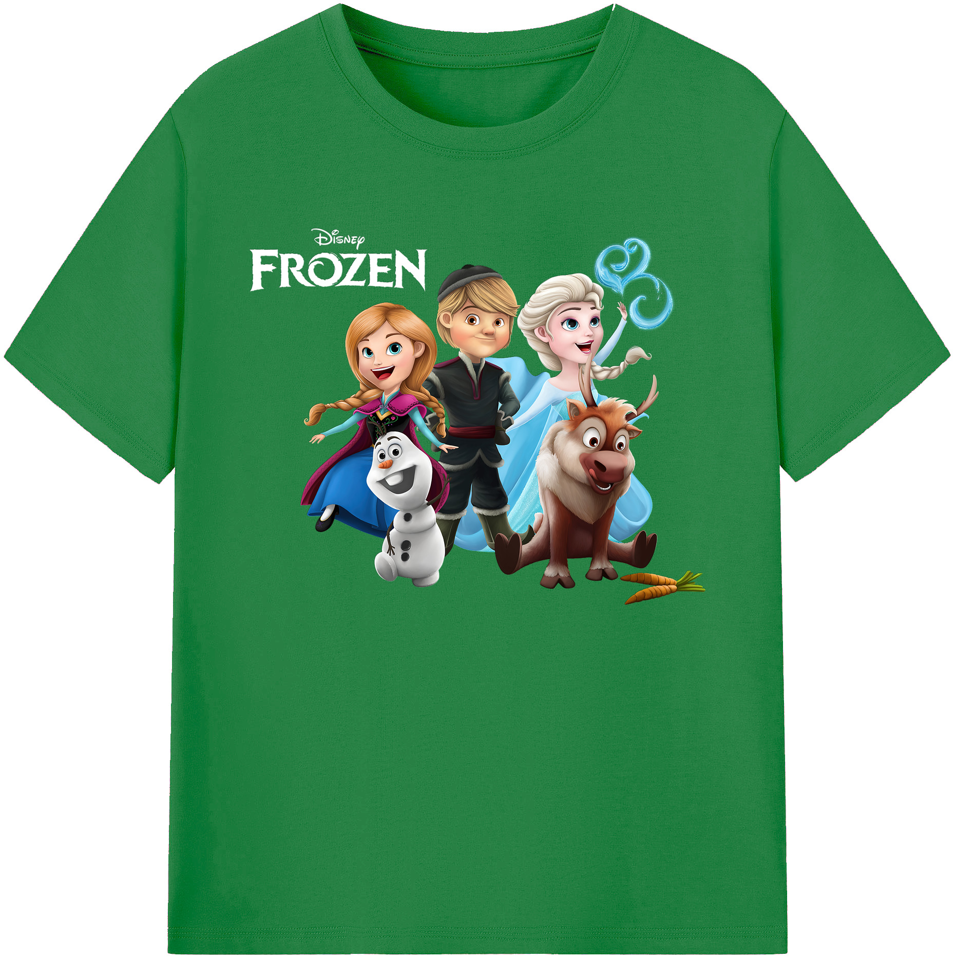 （画像用） アナと雪の女王 アンナ エルサ Frozen Anna Elsa 綿100％ メンズ半袖Tシャツ｜肌触りやわらか＆通気性