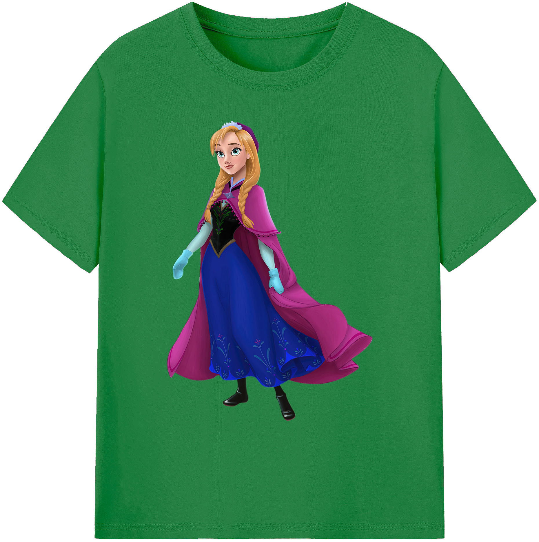 （画像用） アナと雪の女王 アンナ エルサ Frozen Anna Elsa 綿100％ メンズ半袖Tシャツ｜肌触りやわらか＆通気性