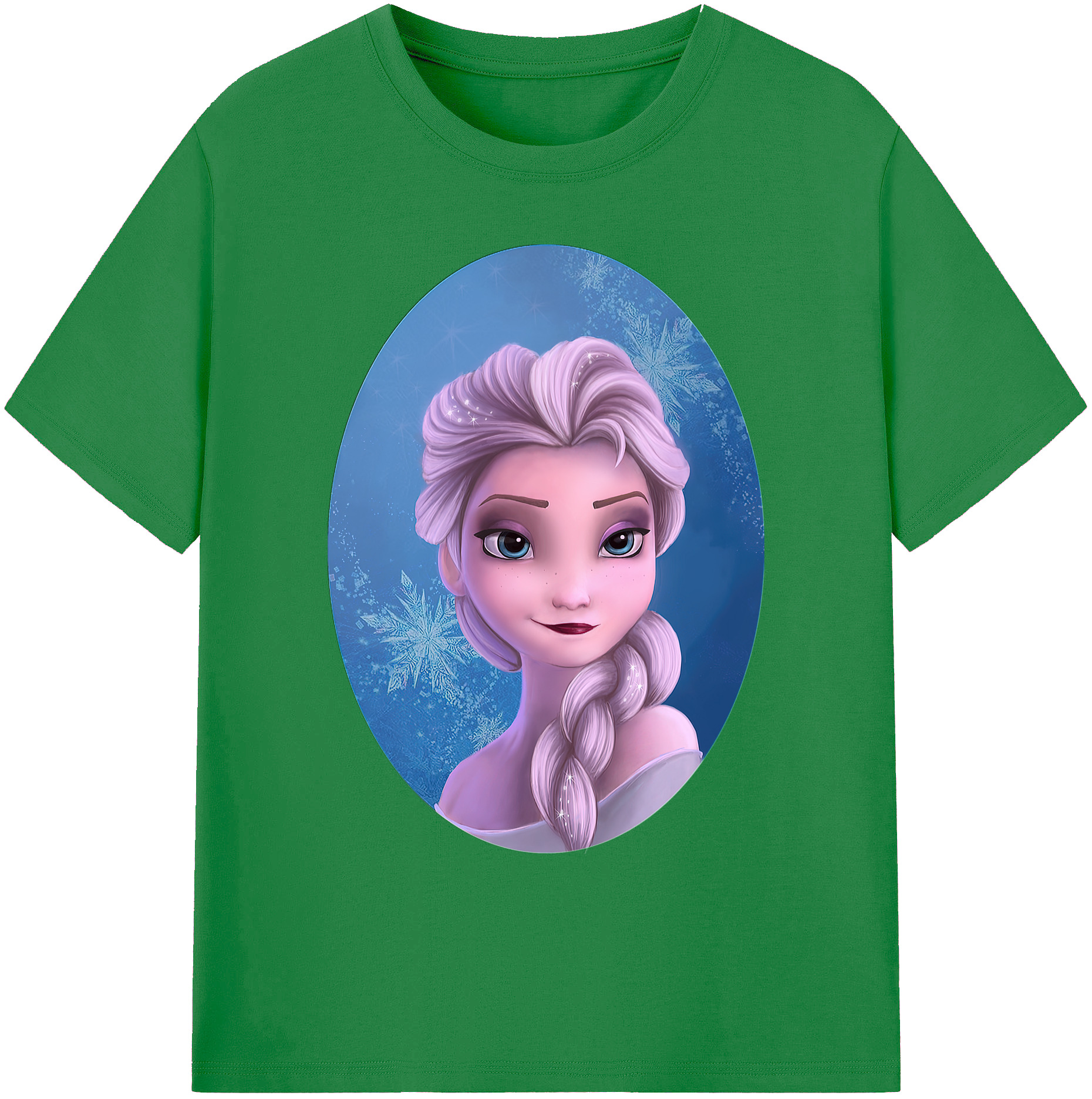 （画像用） アナと雪の女王 アンナ エルサ Frozen Anna Elsa 綿100％ メンズ半袖Tシャツ｜肌触りやわらか＆通気性