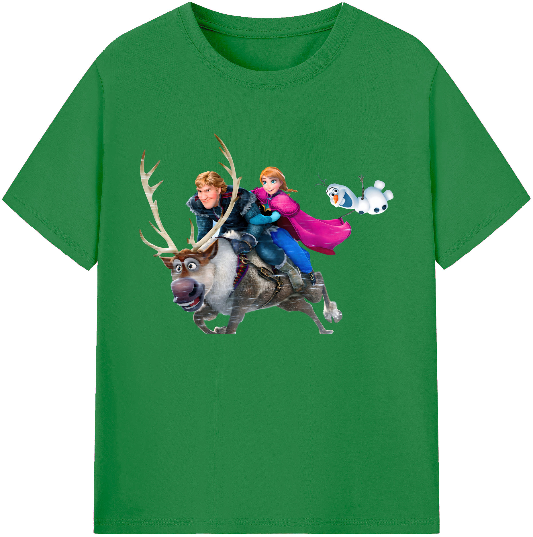 （画像用） アナと雪の女王 アンナ エルサ Frozen Anna Elsa 綿100％ メンズ半袖Tシャツ｜肌触りやわらか＆通気性