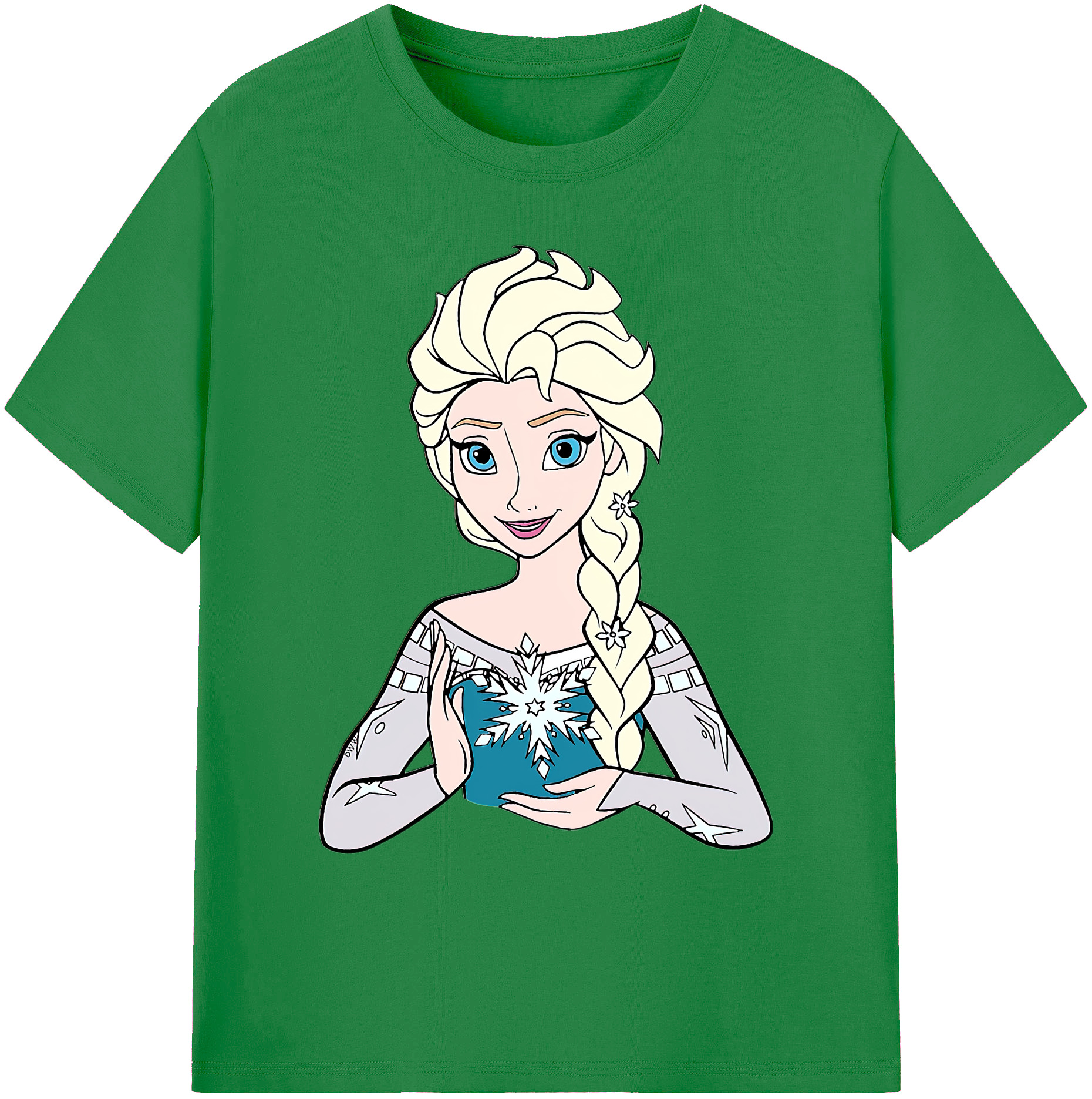 （画像用） アナと雪の女王 アンナ エルサ Frozen Anna Elsa 綿100％ メンズ半袖Tシャツ｜肌触りやわらか＆通気性