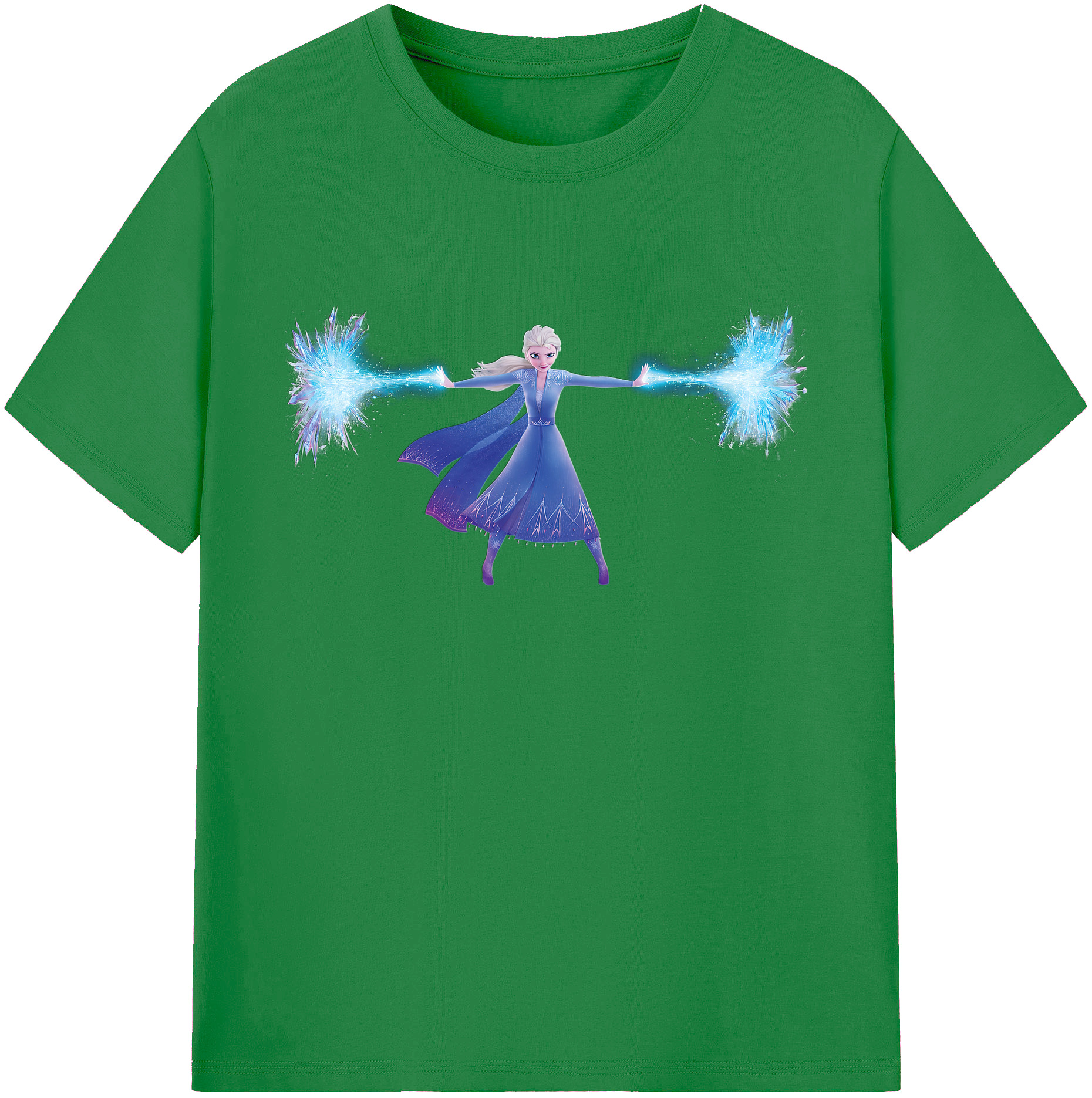 （画像用） アナと雪の女王 アンナ エルサ Frozen Anna Elsa 綿100％ メンズ半袖Tシャツ｜肌触りやわらか＆通気性