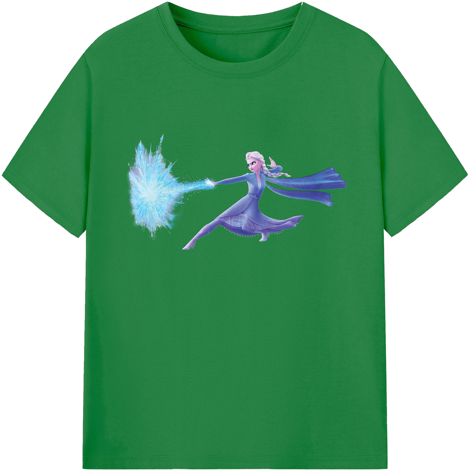 （画像用） アナと雪の女王 アンナ エルサ Frozen Anna Elsa 綿100％ メンズ半袖Tシャツ｜肌触りやわらか＆通気性