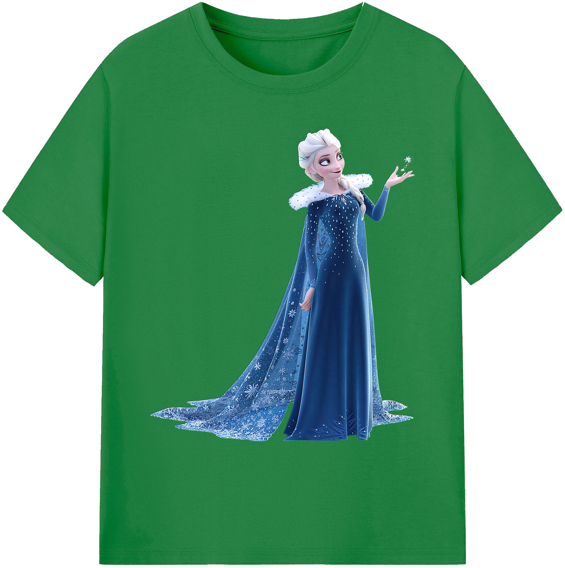 （画像用） アナと雪の女王 アンナ エルサ Frozen Anna Elsa 綿100％ メンズ半袖Tシャツ｜肌触りやわらか＆通気性