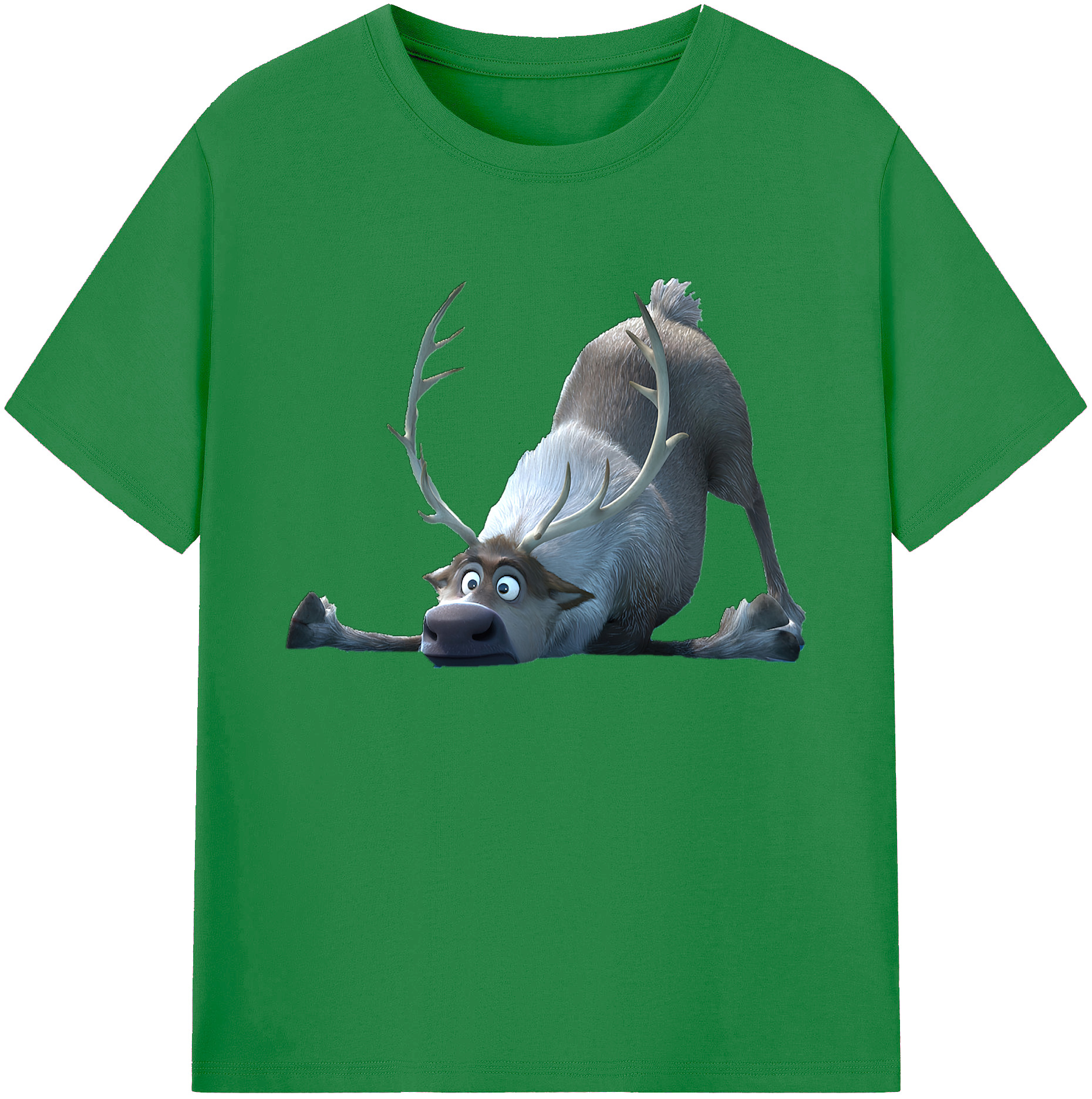 （画像用） アナと雪の女王 アンナ エルサ Frozen Anna Elsa 綿100％ メンズ半袖Tシャツ｜肌触りやわらか＆通気性