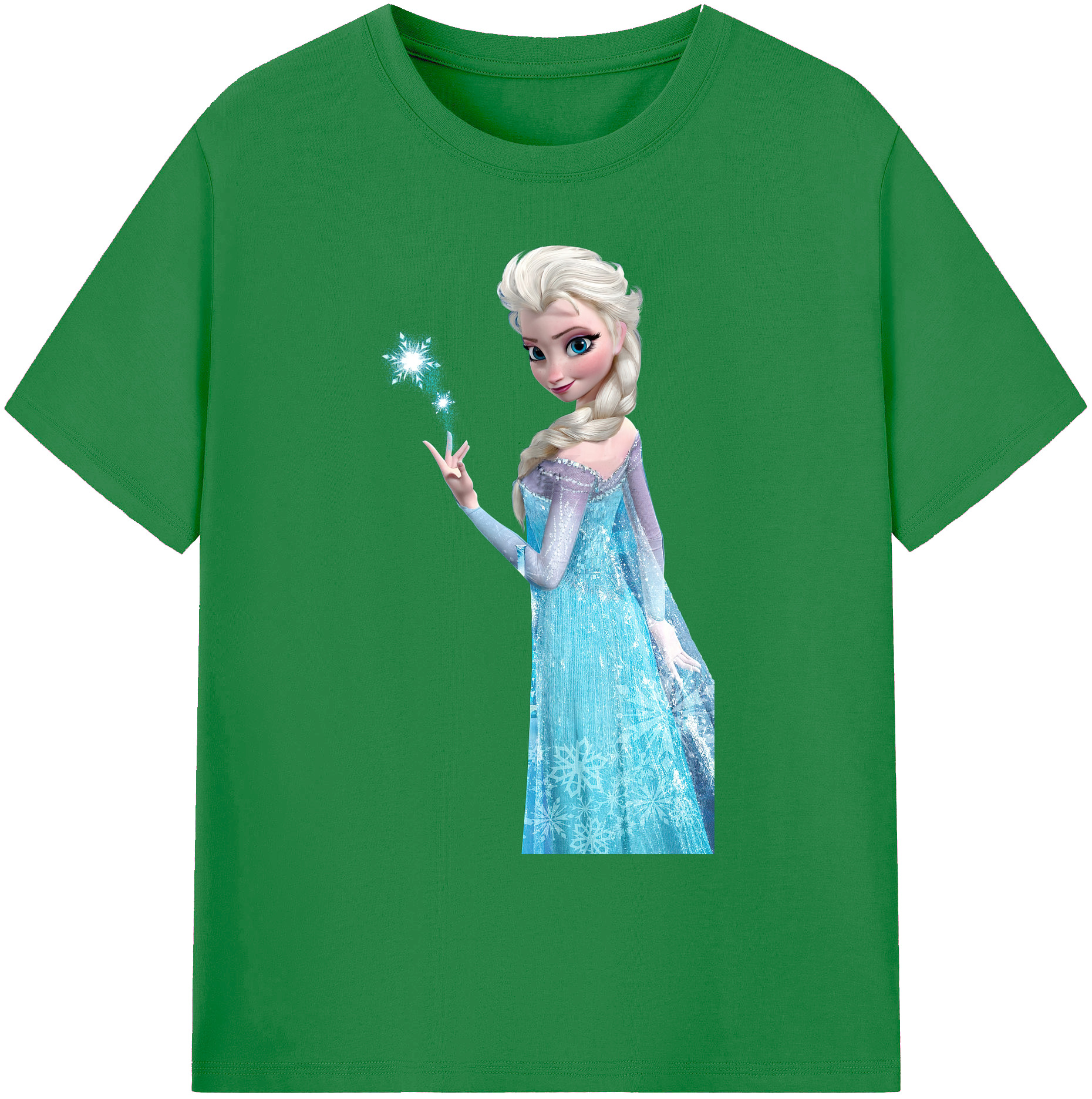 （画像用） アナと雪の女王 アンナ エルサ Frozen Anna Elsa 綿100％ メンズ半袖Tシャツ｜肌触りやわらか＆通気性