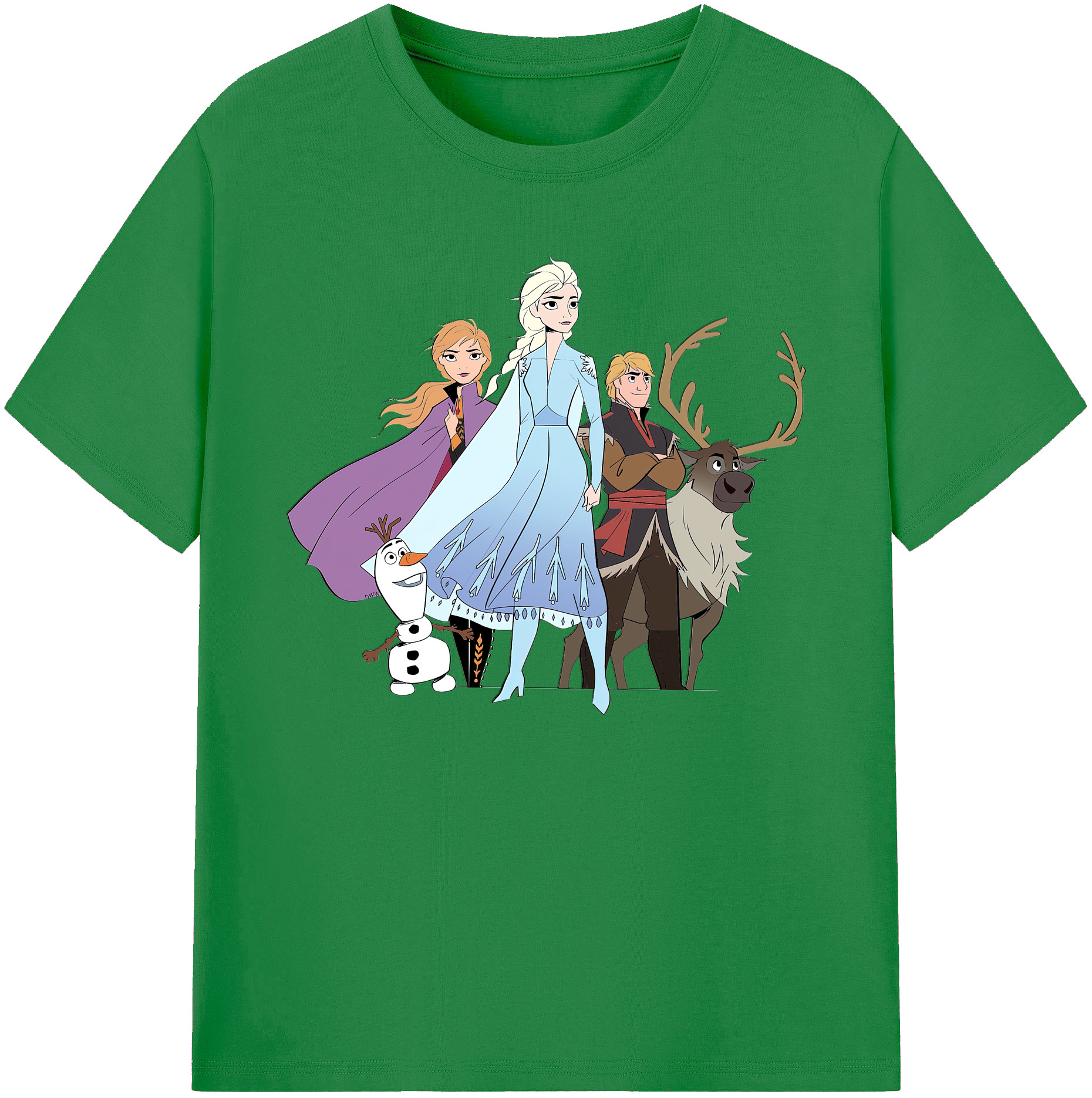 （画像用） アナと雪の女王 アンナ エルサ Frozen Anna Elsa 綿100％ メンズ半袖Tシャツ｜肌触りやわらか＆通気性