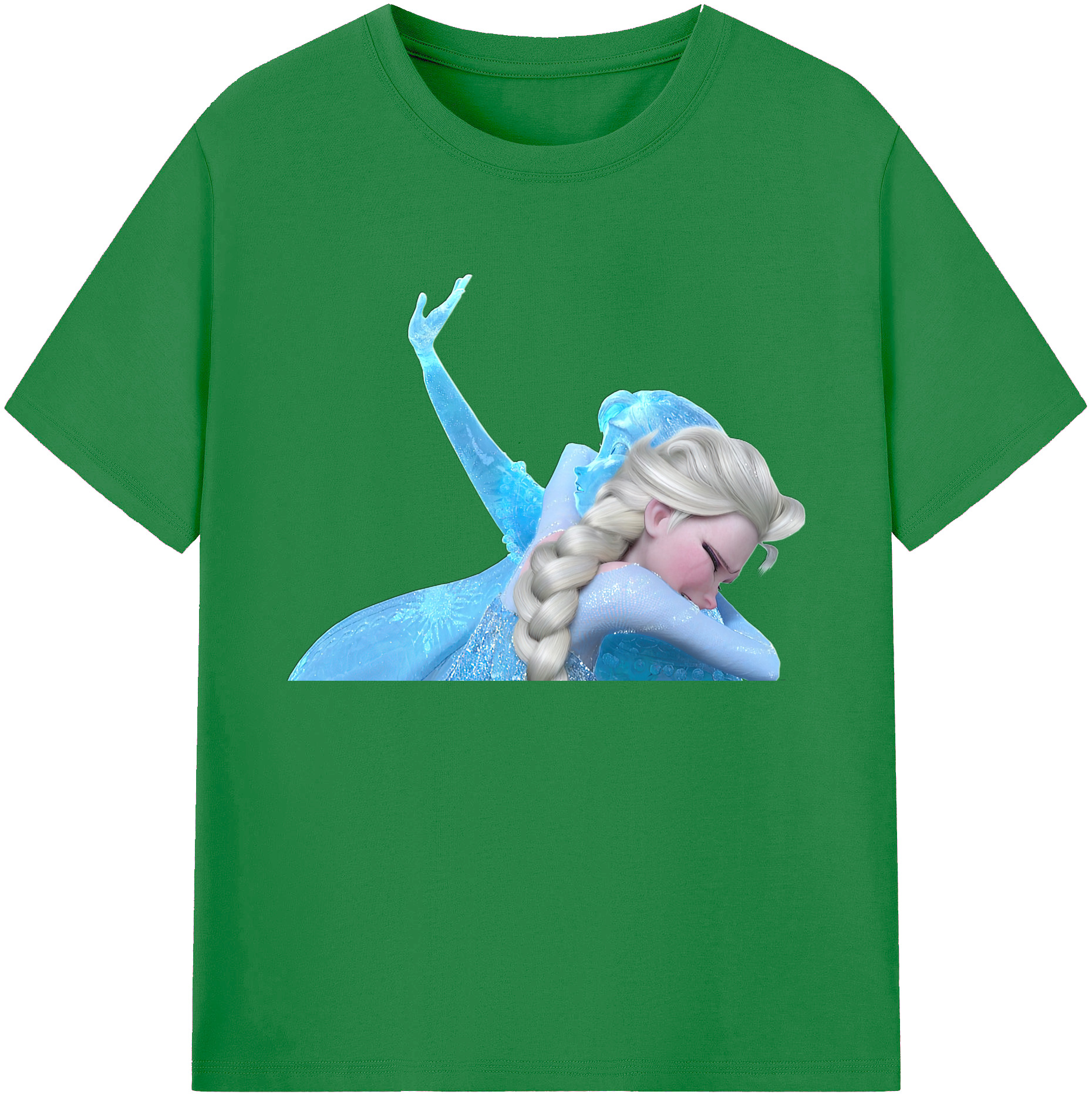 （画像用） アナと雪の女王 アンナ エルサ Frozen Anna Elsa 綿100％ メンズ半袖Tシャツ｜肌触りやわらか＆通気性